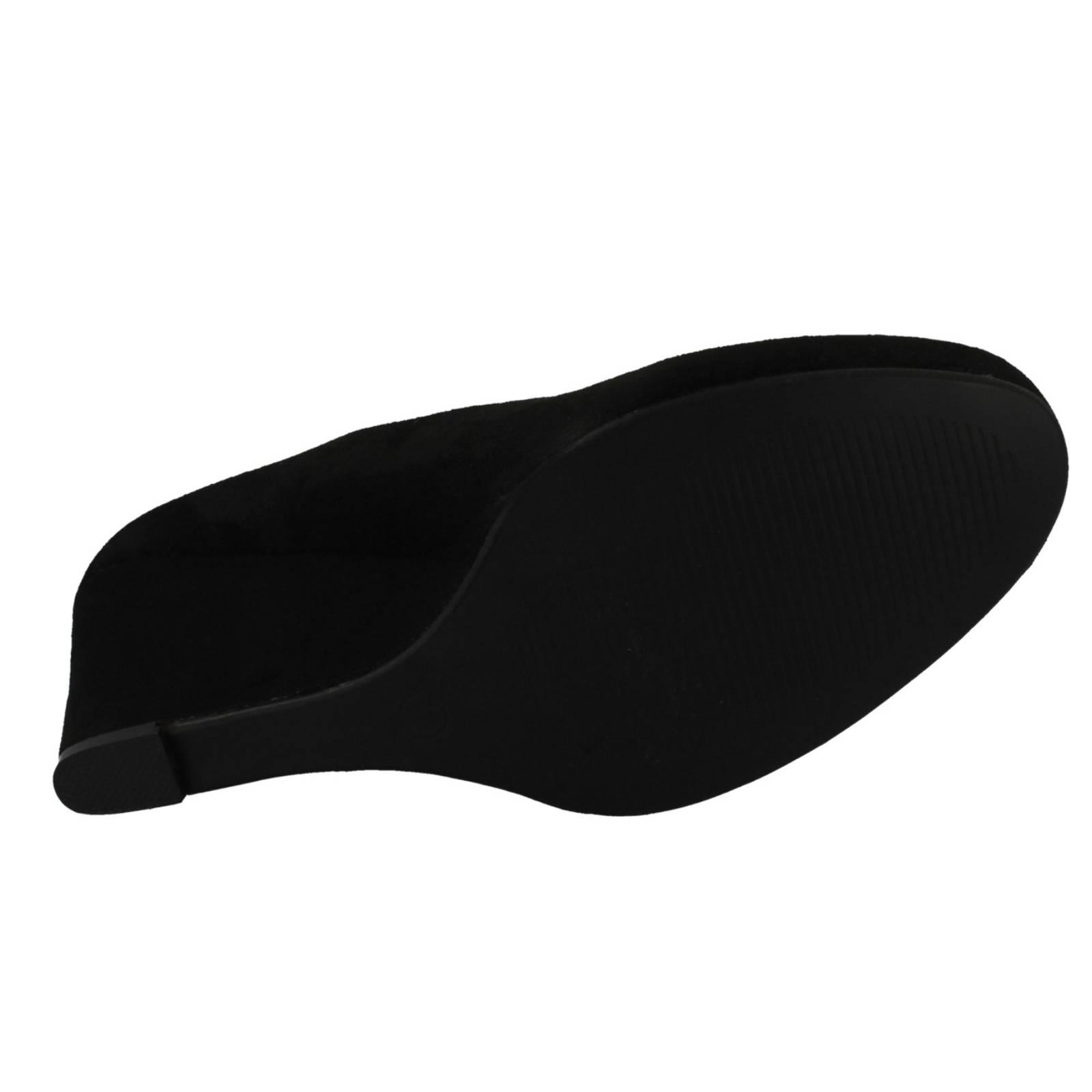 Elegantes zapatos de corte con tacón de cuña para damas Spot On F9R0114 - Imagen 7 de 28