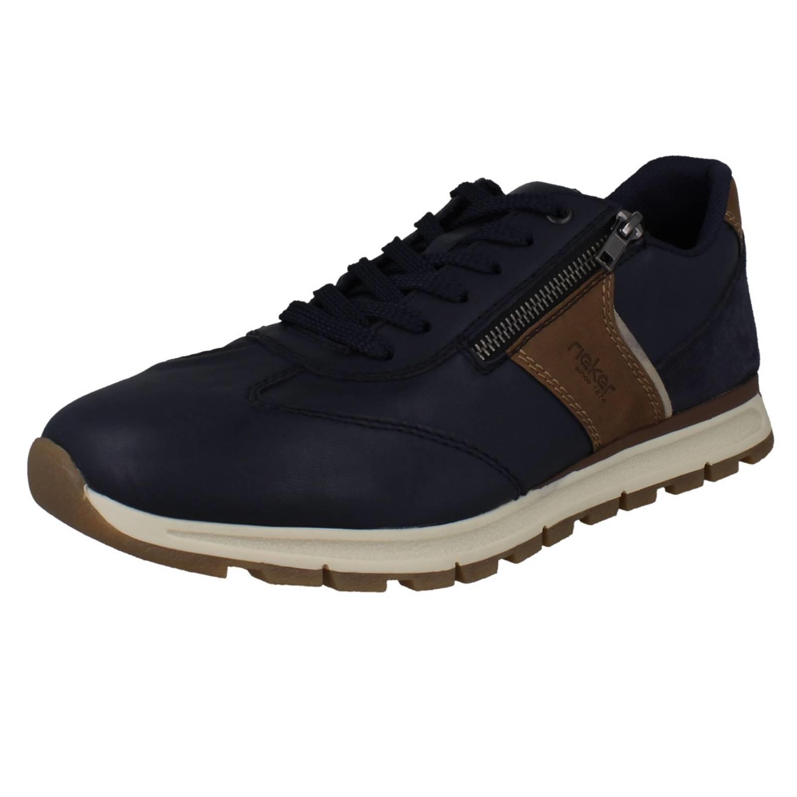 Zapatos Rieker Inteligentes Informales de Cuero con Cordones/Cremallera para Hombres Plantilla Extraíble B0501 - Imagen 2 de 10
