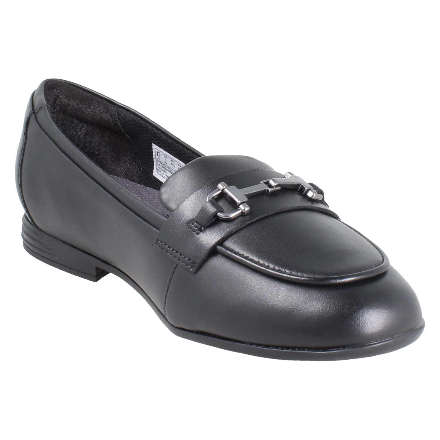 Girls Clarks Horse Bit Trim Leather Slip On Loafer School Shoes *Finja Loafer* - Picture 17 of 37