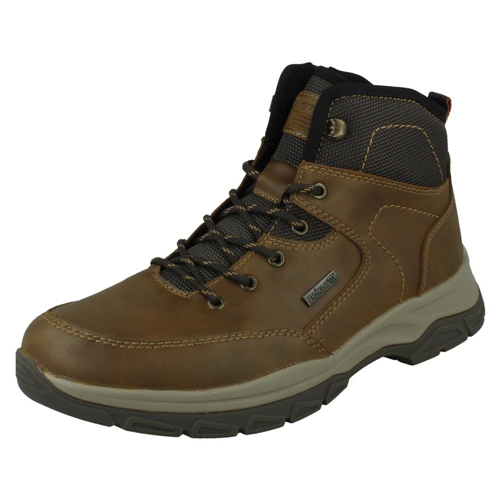 Mens Rieker-Tex Water Resistant Lace Up and Zip Extra Width Ankle Boots 30230 - Picture 2 of 10