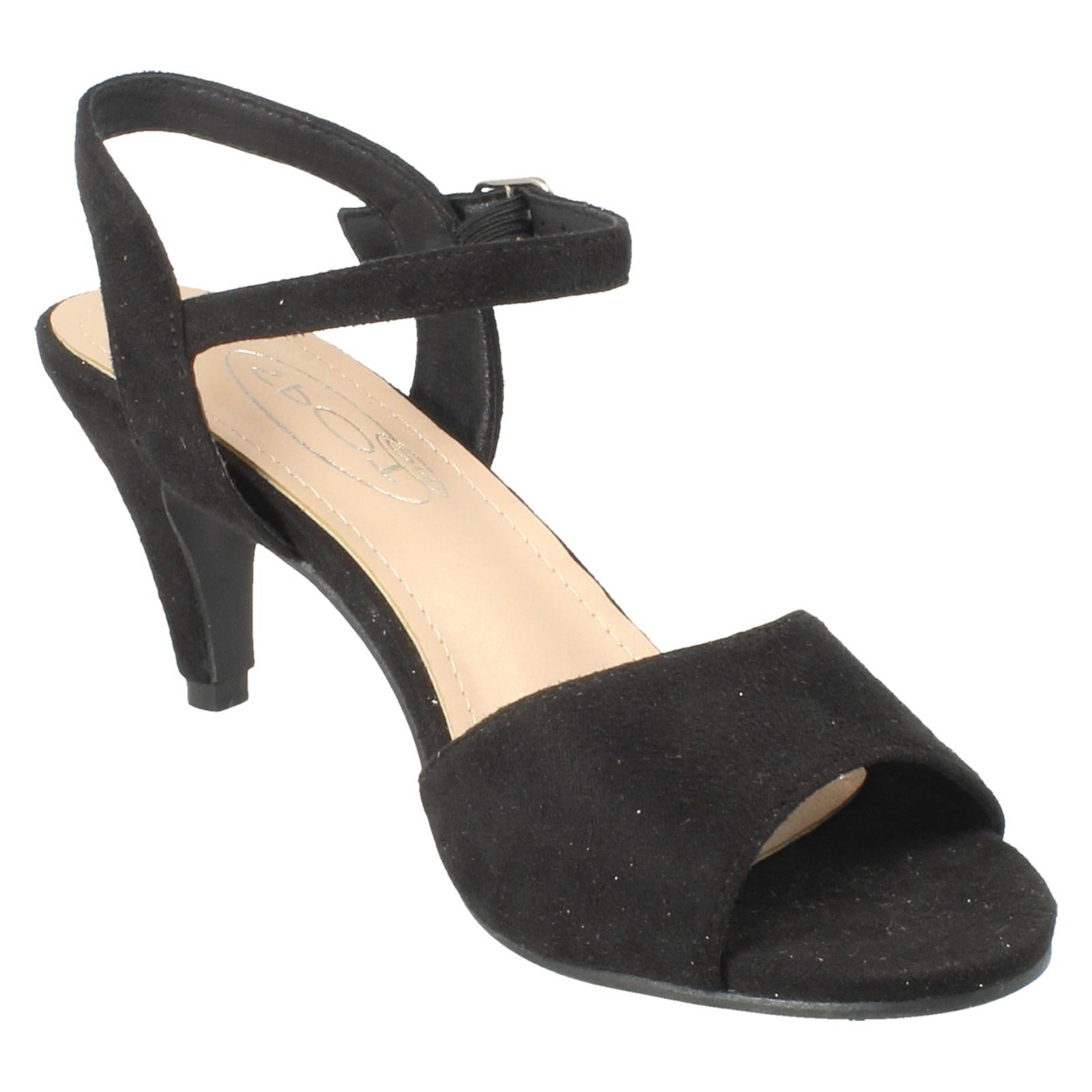 Sandalias de tacón formales de ajuste ancho con cierre de hebilla Anne Michelle para dama "F1R2114" - Imagen 8 de 46