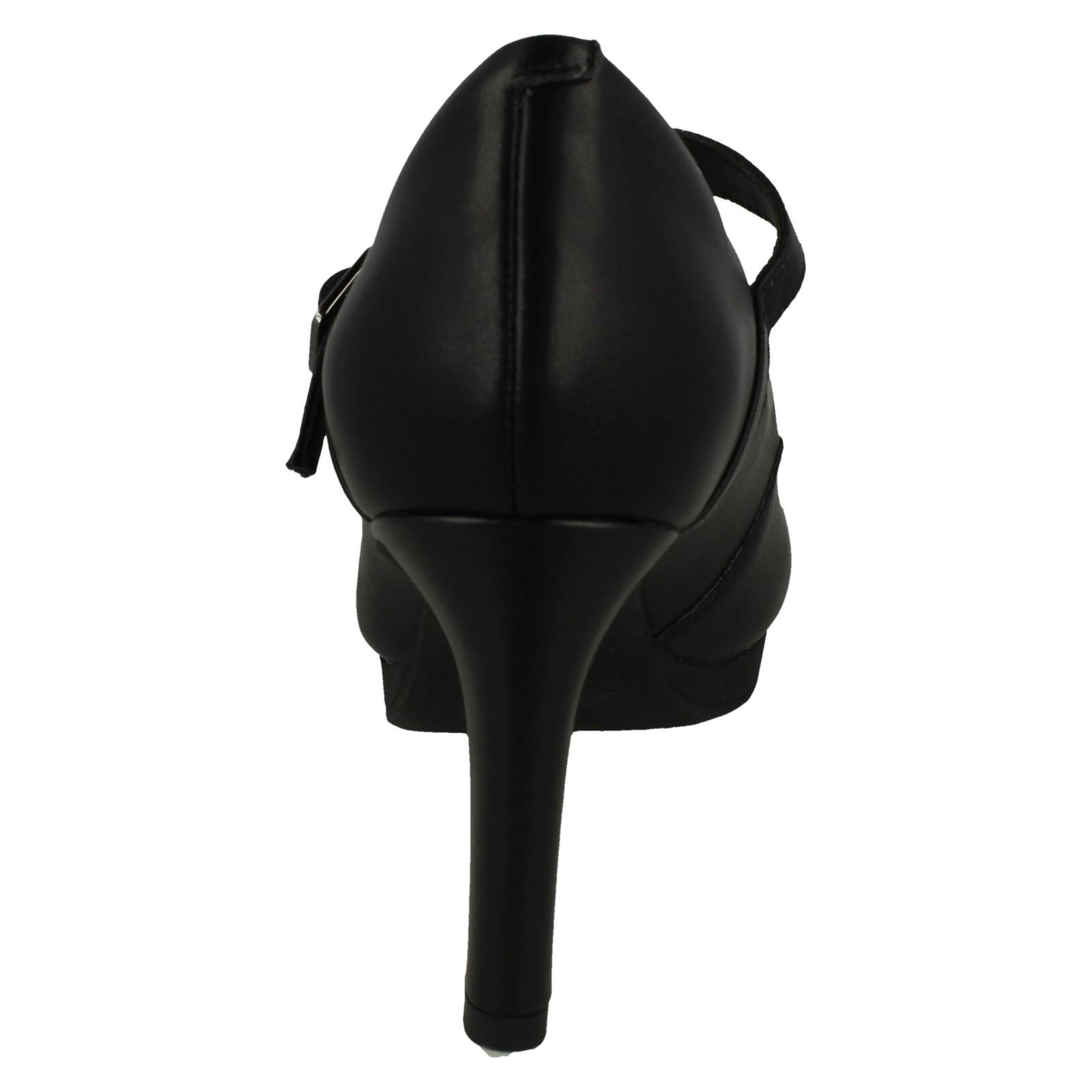 Damas Clarks Elegantes Tacones de Plataforma Mary Jane Estilo Corte Zapatos Ambyr Brillo - Imagen 5 de 10