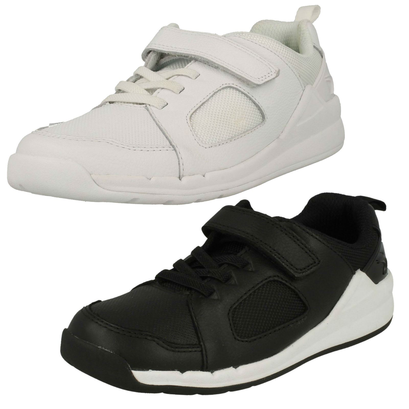 Boys Clarks Elasticated Lace Detailed Trainers /'Orbit Race/'