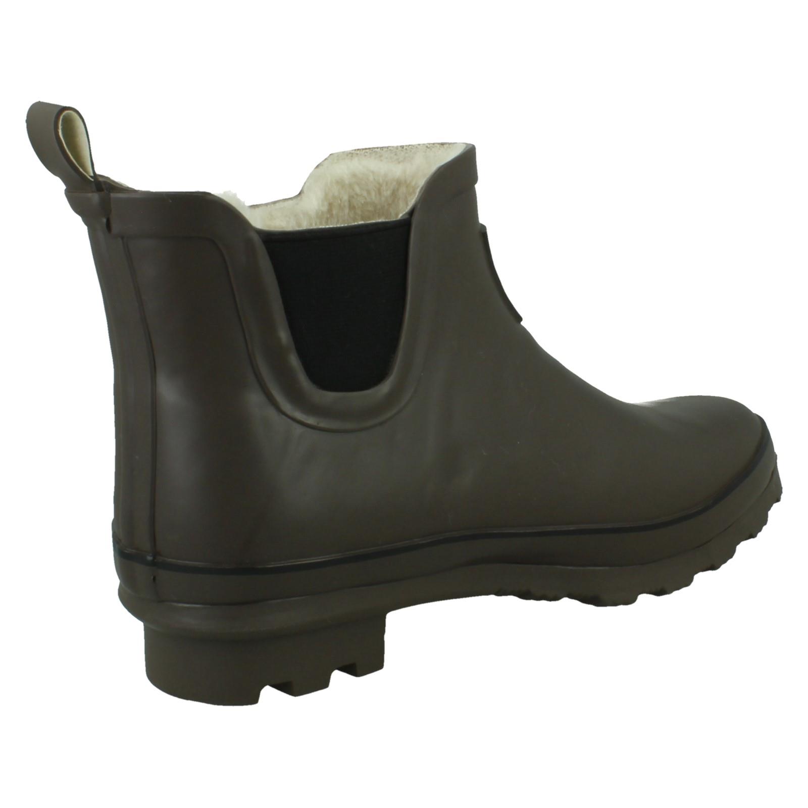 Mujer ELLE SPORT Tobillo Wellington Botines con Cálido Forro de Piel 'X1r277' - Imagen 6 de 11