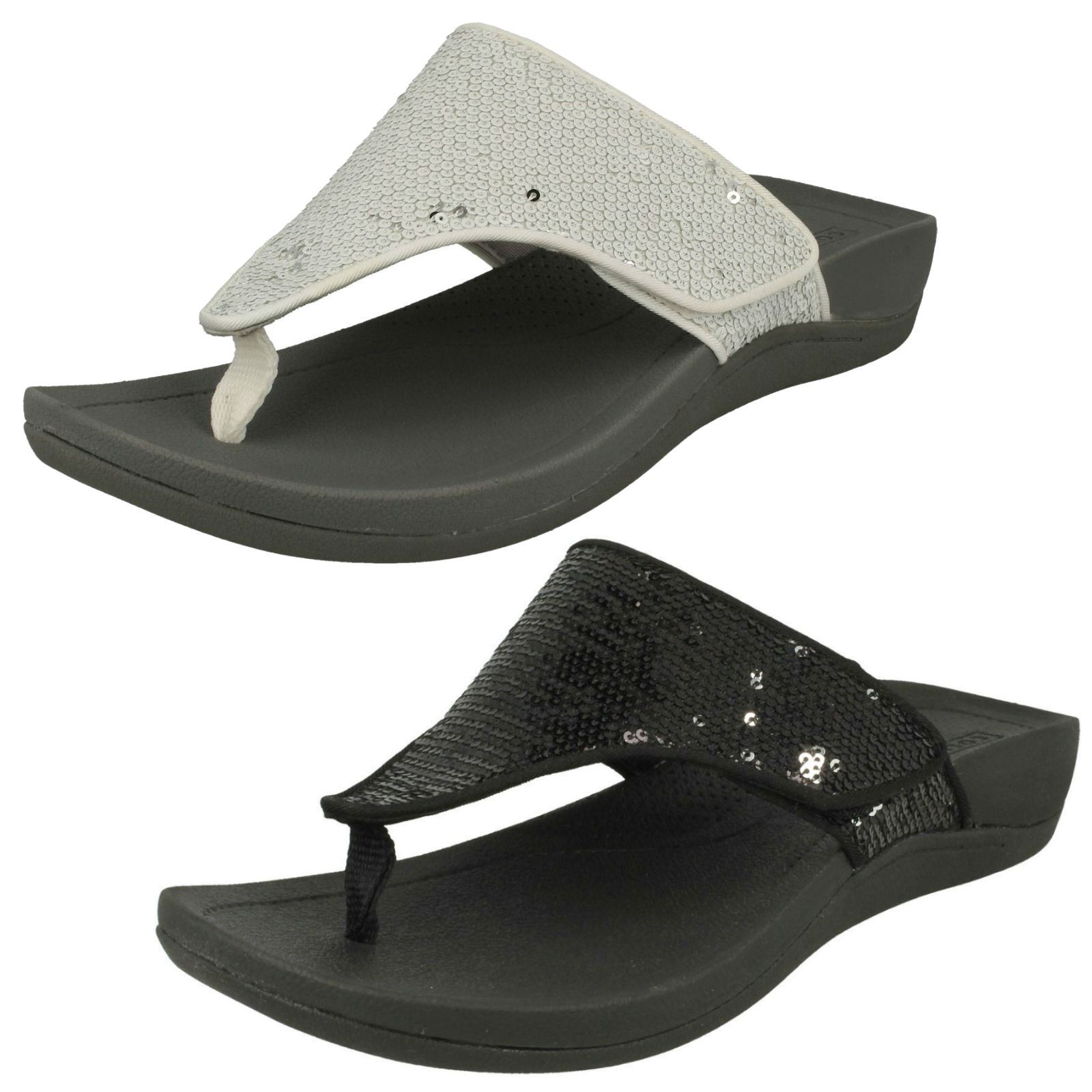 clarks flip flops ladies