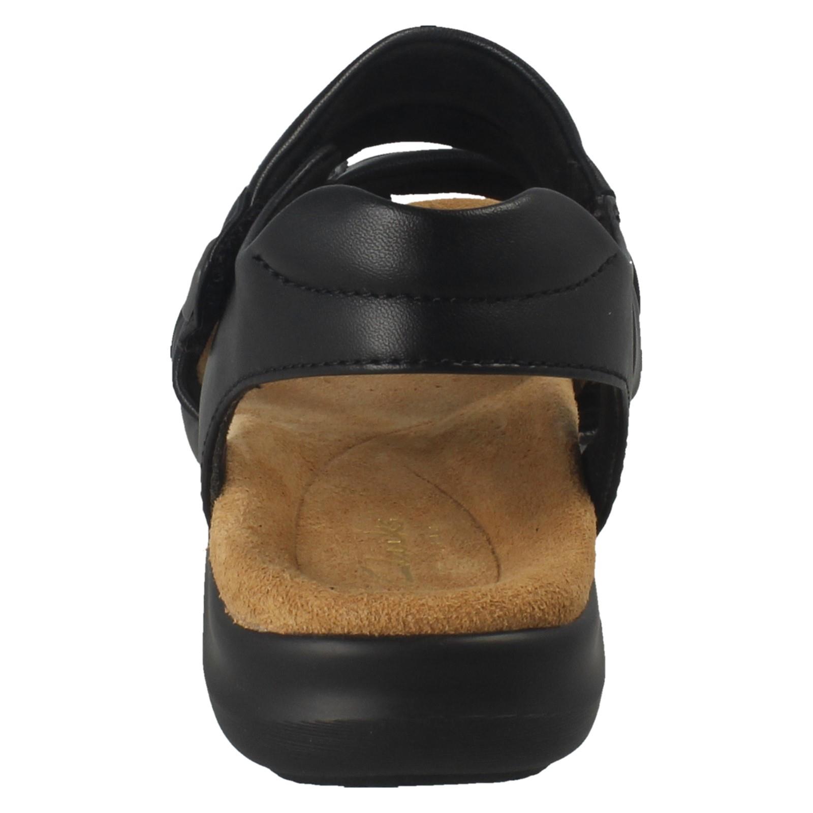 Damen Clarks Leder Klettverschluss Doppelriemen breite Sommer Sandalen "Kitly Ave" - Bild 5 von 19