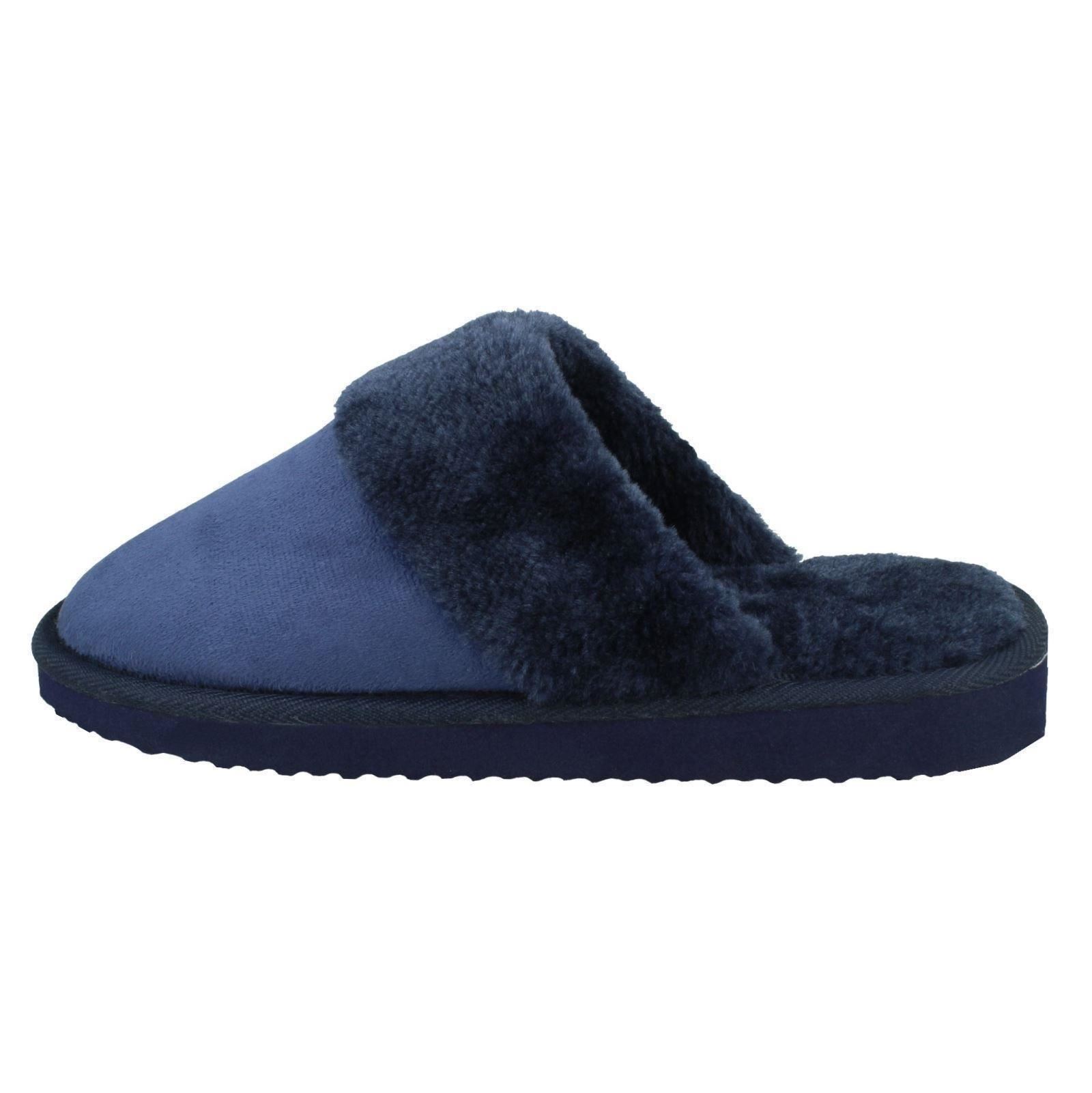 Ladies Spot On Mule Slippers - Picture 19 of 19