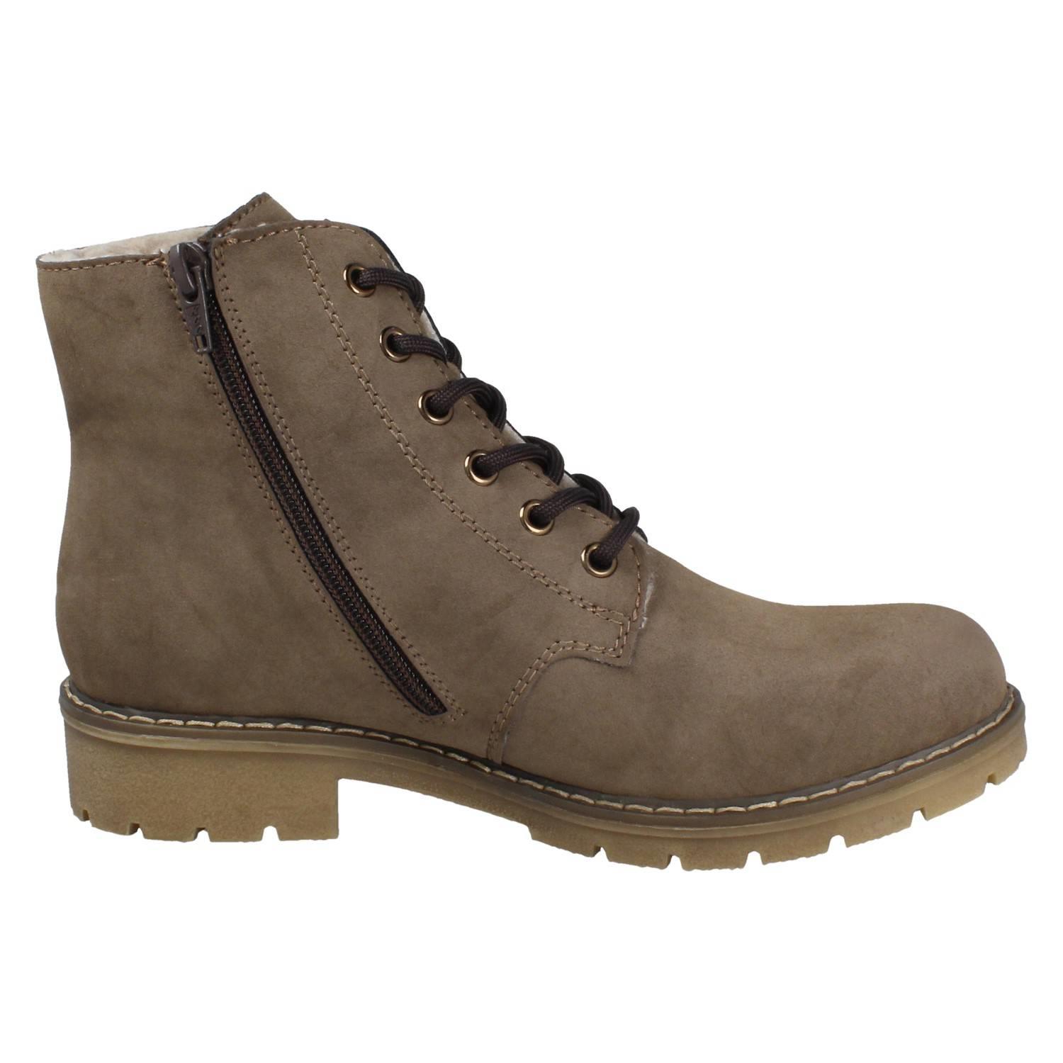 Damen Rieker Stiefeletten weite Passform warm gefüttert wetterfest *Y9103* - Bild 7 von 10