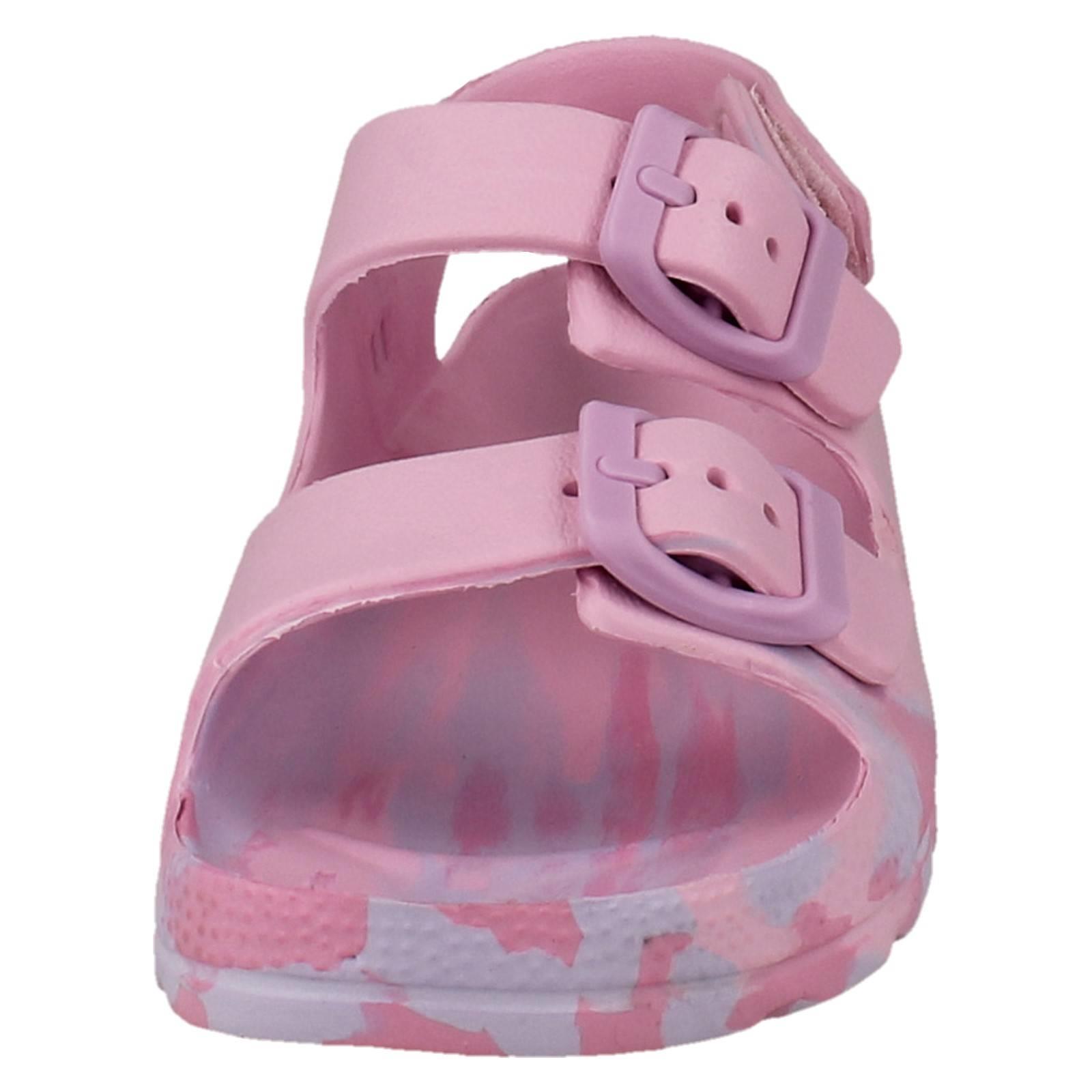 Girls Spot On Double Buckle Slingback Sandals H0378 - Picture 9 of 10
