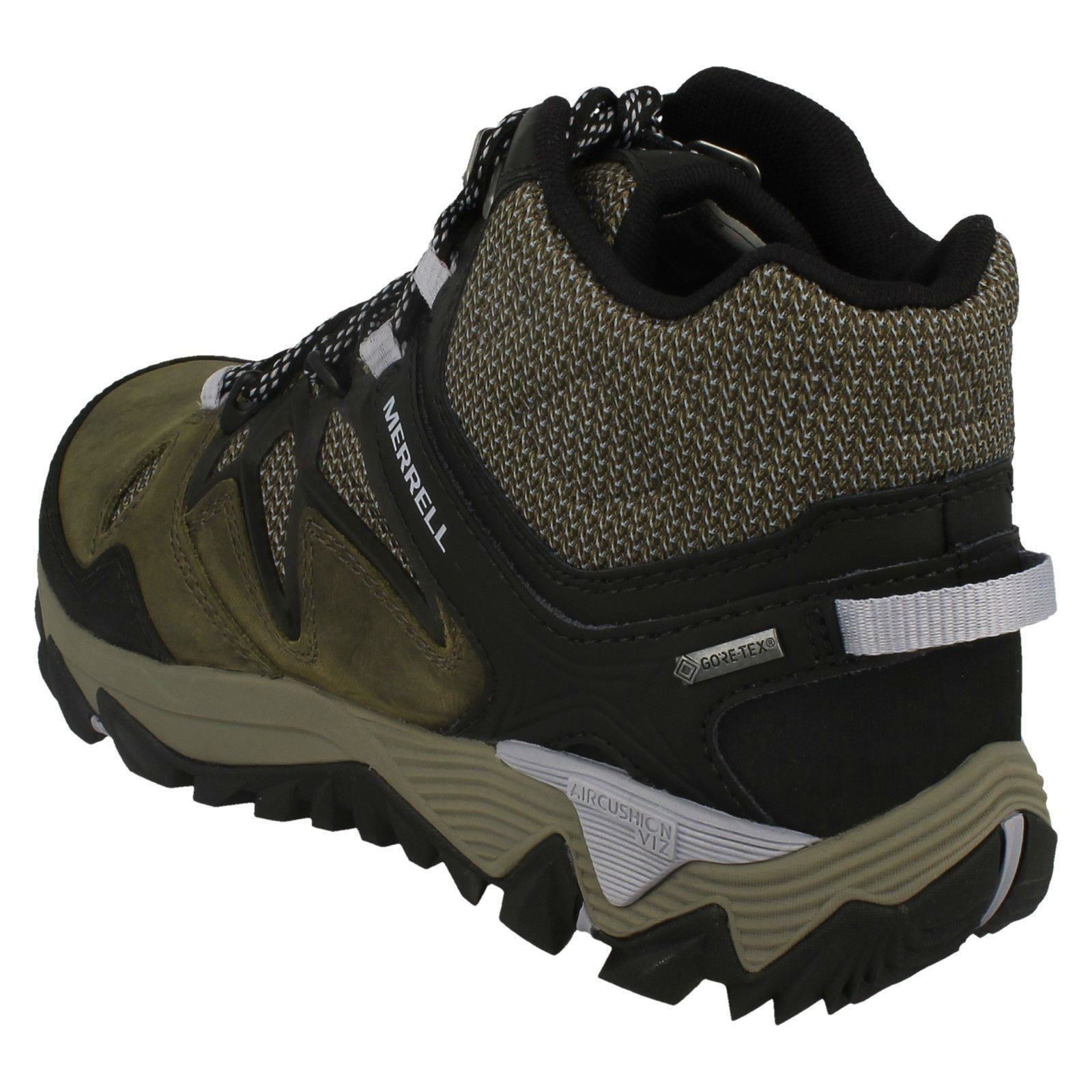 Ladies Merrell All Out Blaze 2 Mid GTX Dark Olive Leather Walking Boots