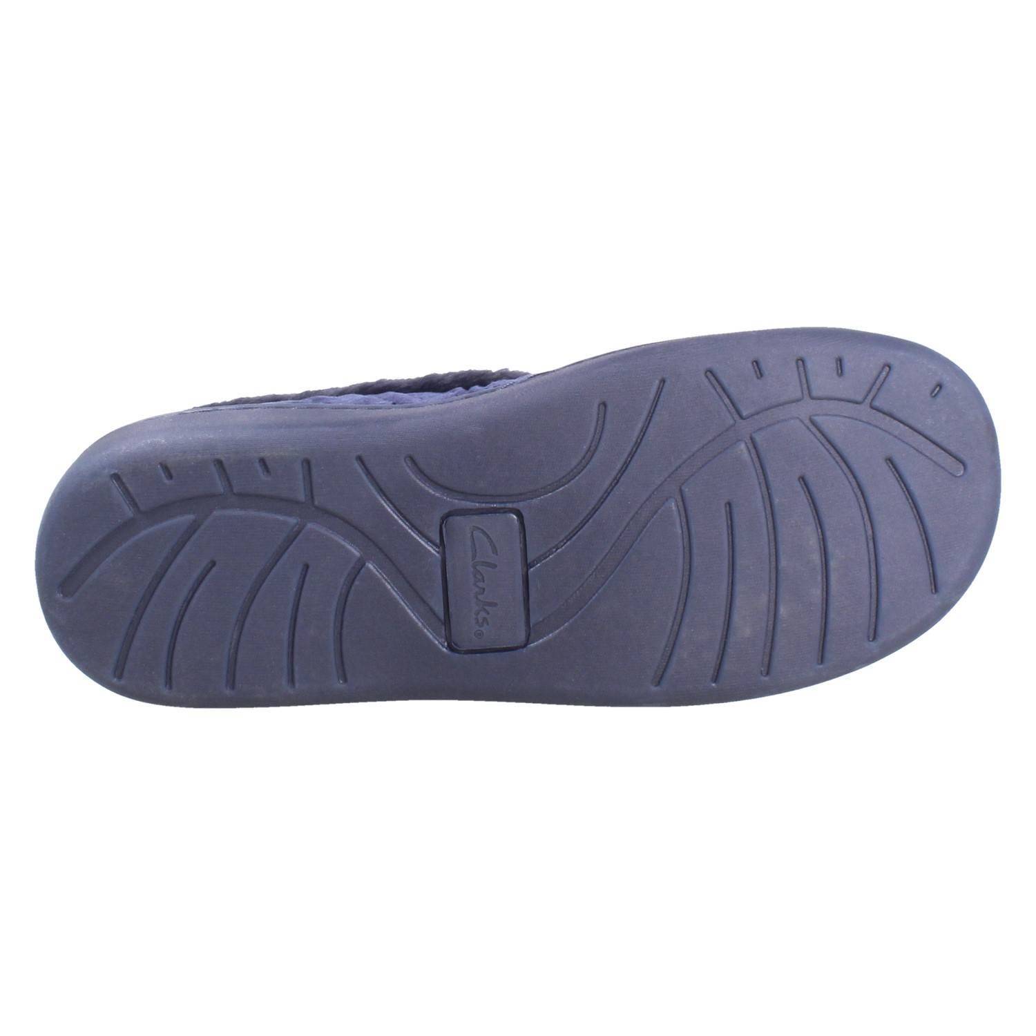 Ladies Clarks Wide Fitting Faux-Fur Woven Quilted Textile Slippers *Twyla Star* - Picture 19 of 19