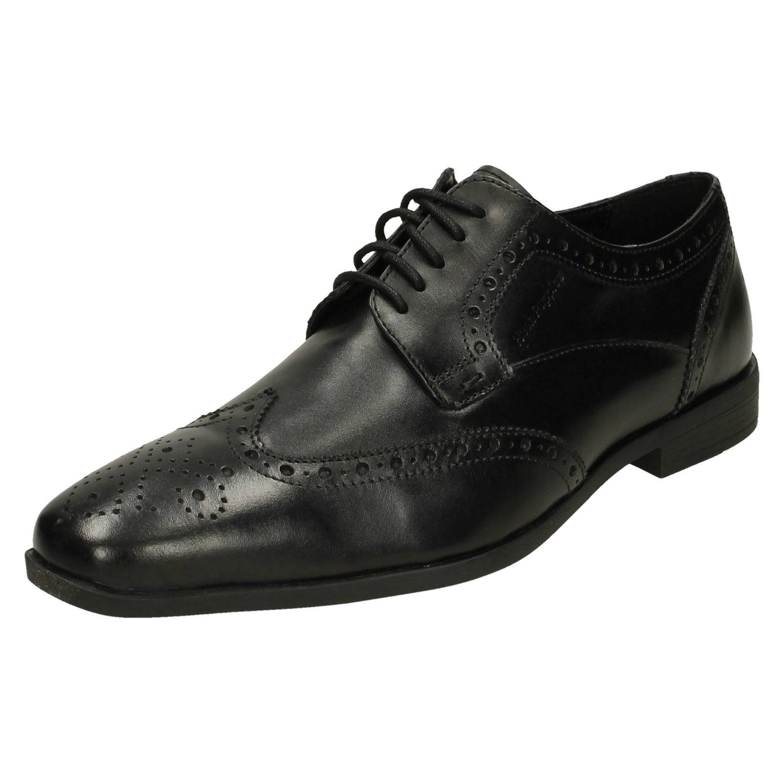 Mens Hush Puppies Formal Shoes "Elliot Brogue" - Picture 2 of 10