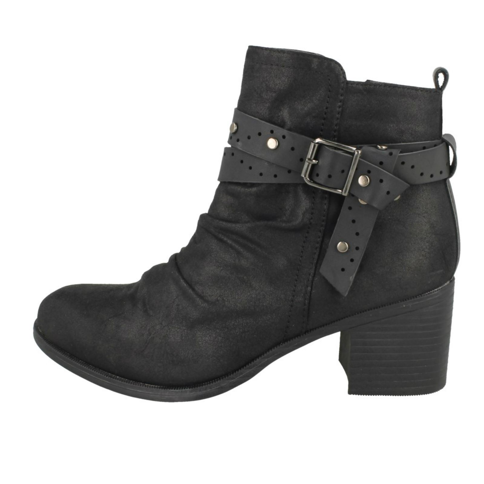 Botas al tobillo sintéticas con cremallera Down To Earth para dama - Imagen 3 de 19