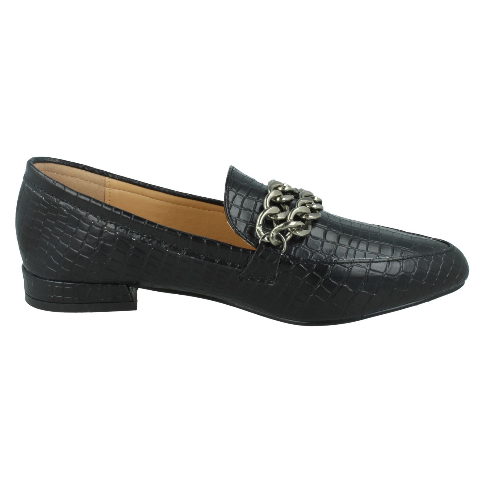 Ladies Spot On Wide Fit Loafers 'F8R0534' - Picture 5 of 19