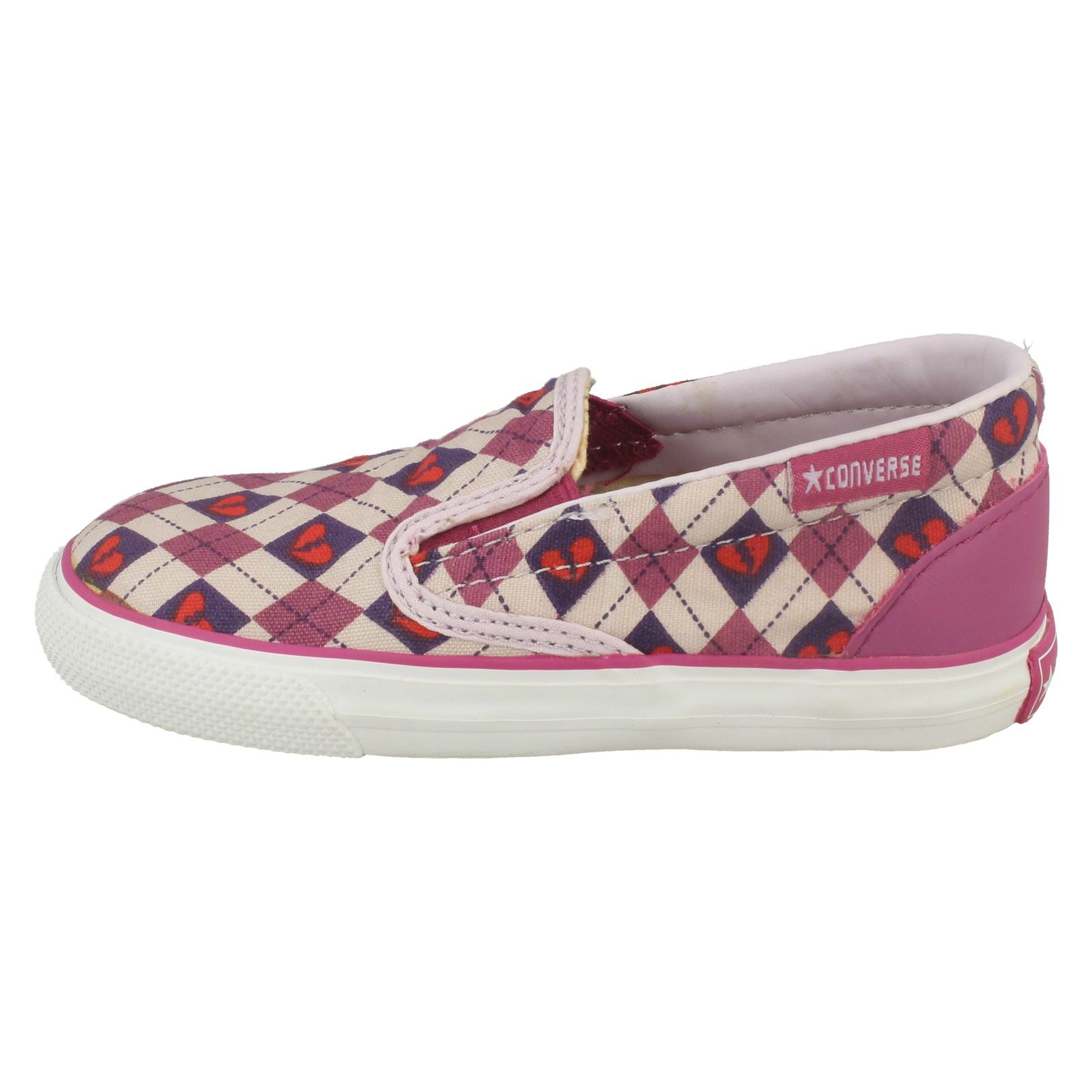 Girls Converse Slip On Shoes 'Inft Skid Grip Ev' - Picture 10 of 10