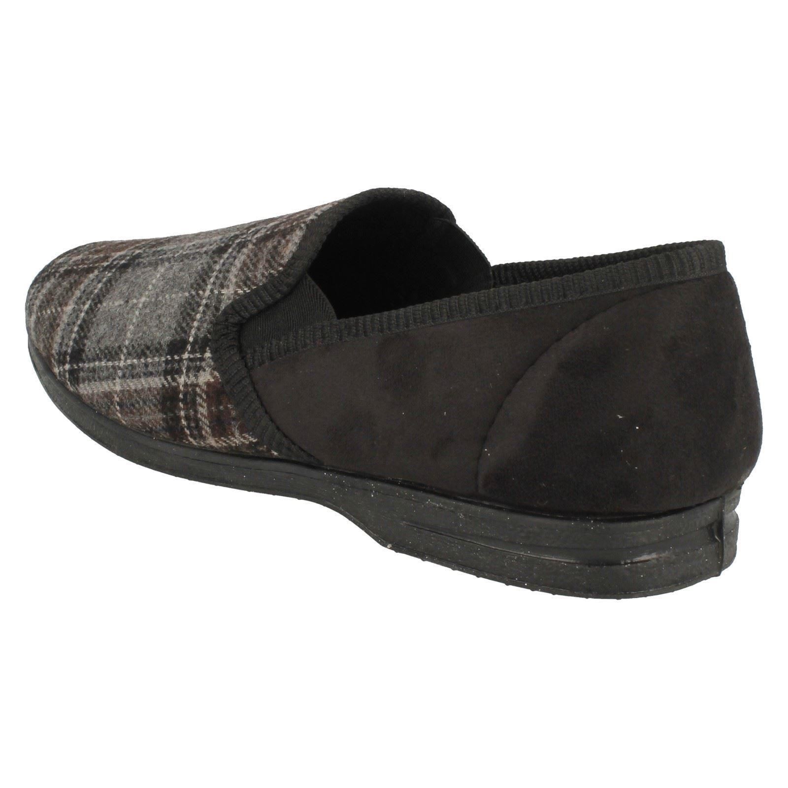 Herren Spot On Slipper Home Lounge Textil Hausschuhe X2R013 - Bild 4 von 19