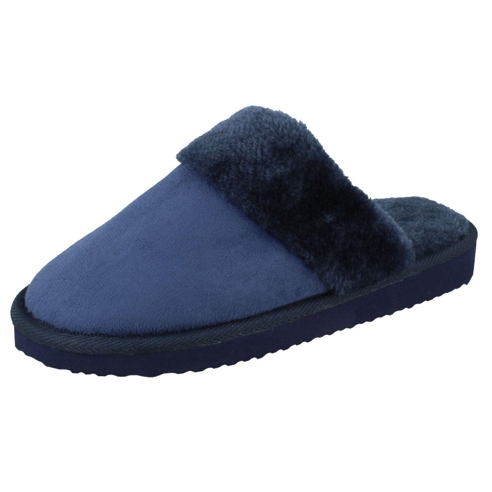 Ladies Spot On Mule Slippers - Picture 11 of 19