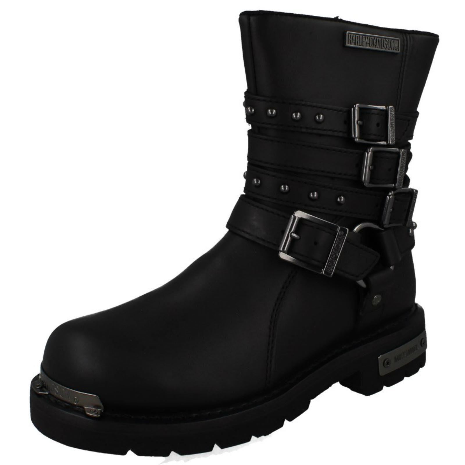 Señoras HARLEY DAVIDSON detalle botas de motociclista detalle DAVIDSON de hebilla a Eddington fd6738 Señoras HARLEY DAVIDSON detalle botas de motociclista detalle DAVIDSON de hebilla a Eddington fd6738