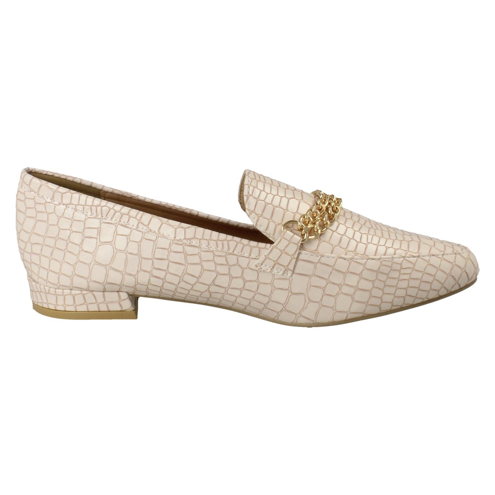Ladies Spot On Wide Fit Loafers 'F8R0534' - Picture 16 of 19