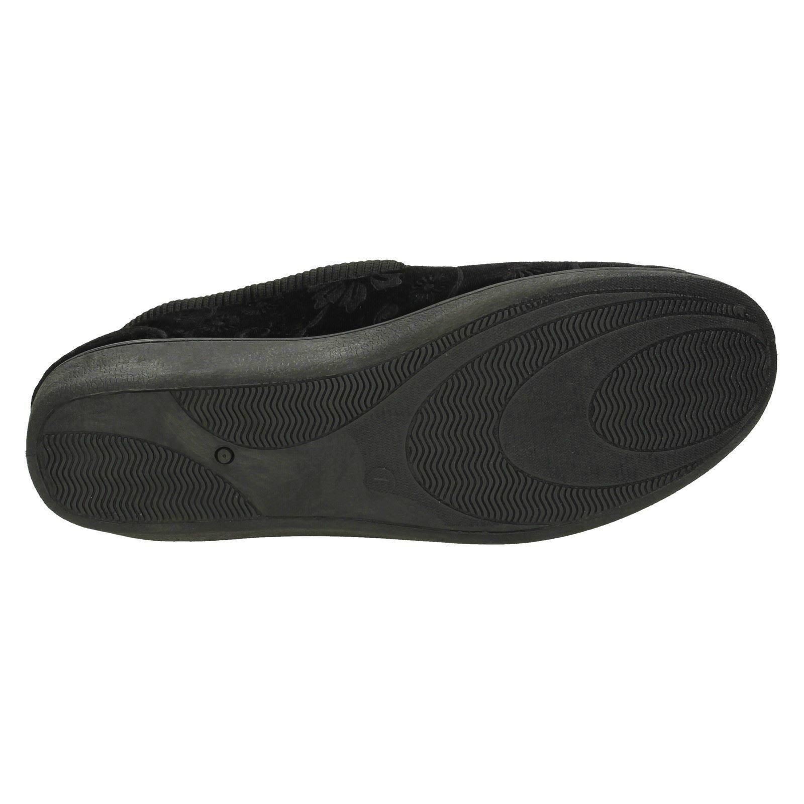 Ladies Spot On Quality Slippers Flower Pattern 'Slippers' eBay