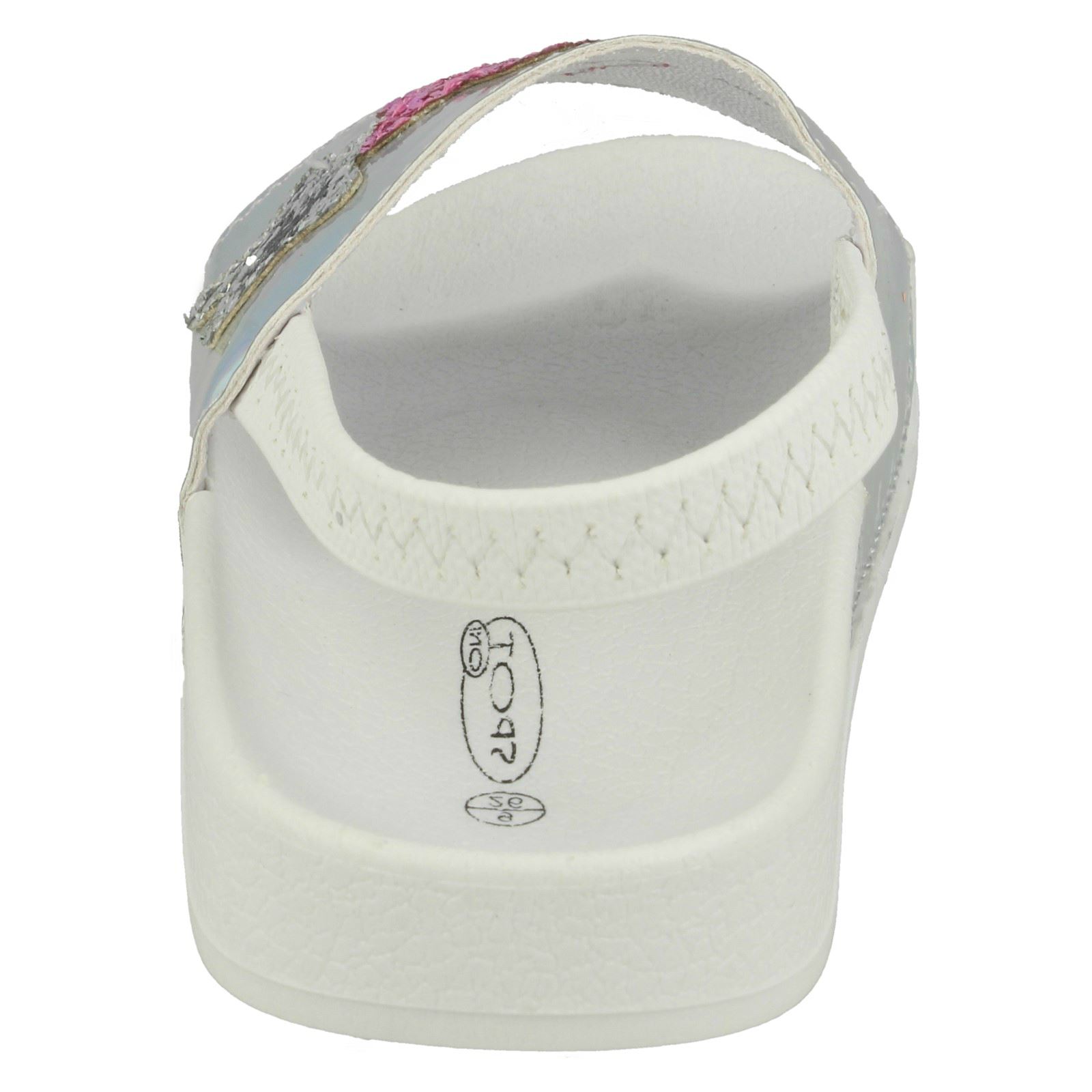 Girls Spot On Slingback Sliders 'With Glitter Star Design' - Picture 17 of 19