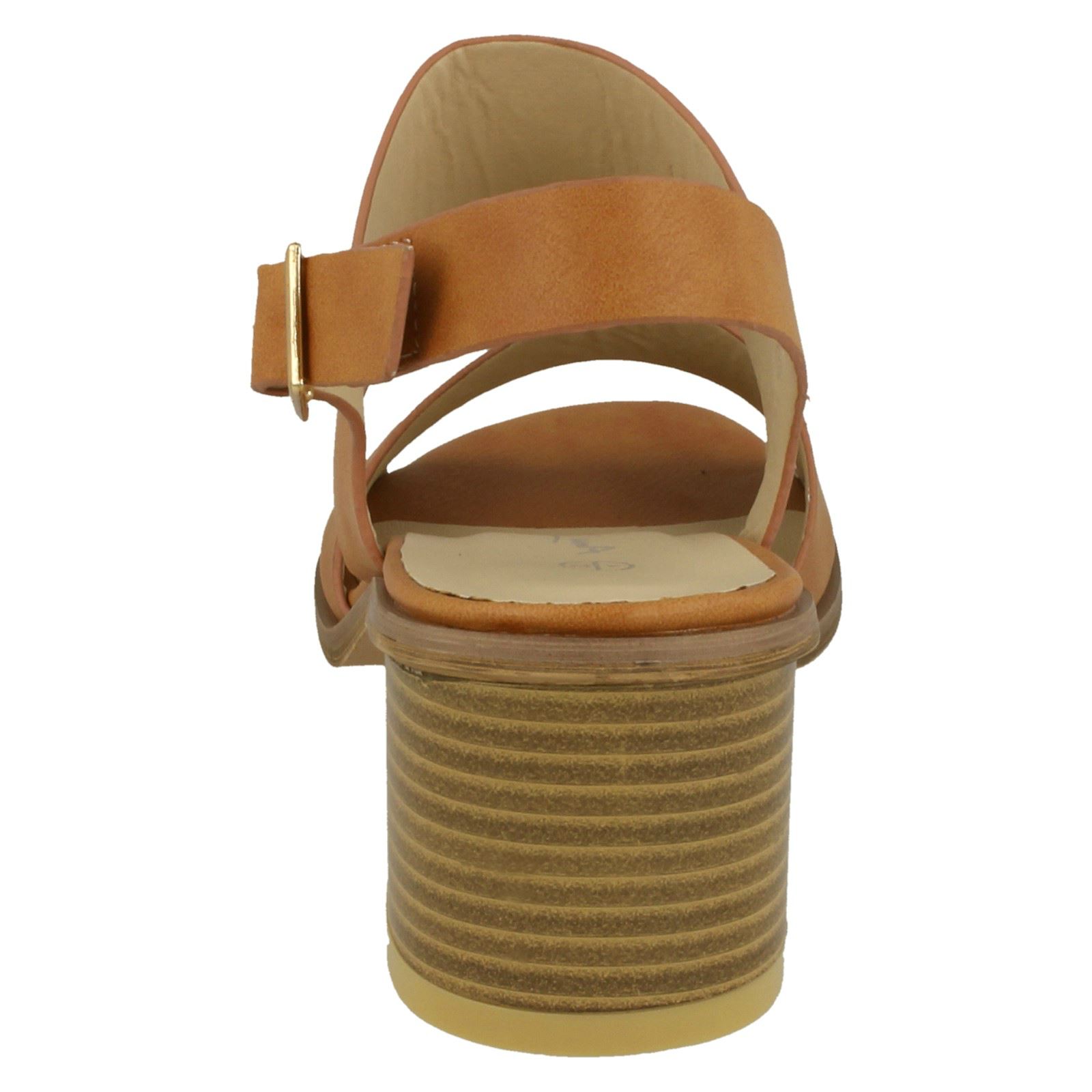 Ladies Anne Michelle Ankle Strap Casual Sandals With A Buckle Fastened Strap - Picture 14 of 28