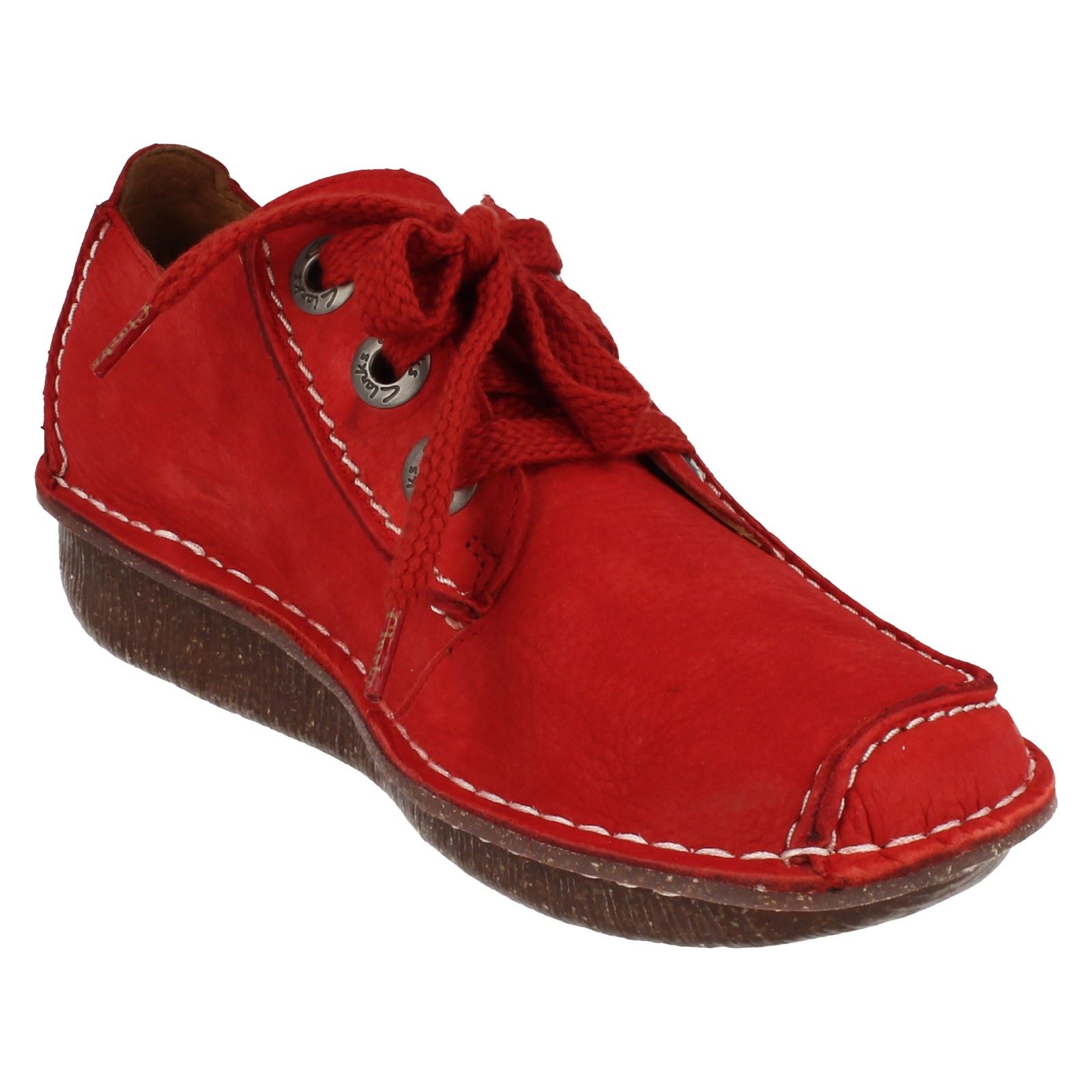 Scarpe Casual In Pelle Clarks Da Donna Lace Up Funny Dream - Picture 98 of 145