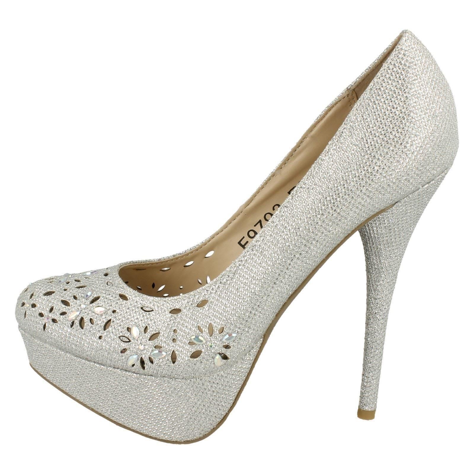 Tacones de aguja brillantes Anne Michelle para dama - Imagen 17 de 19