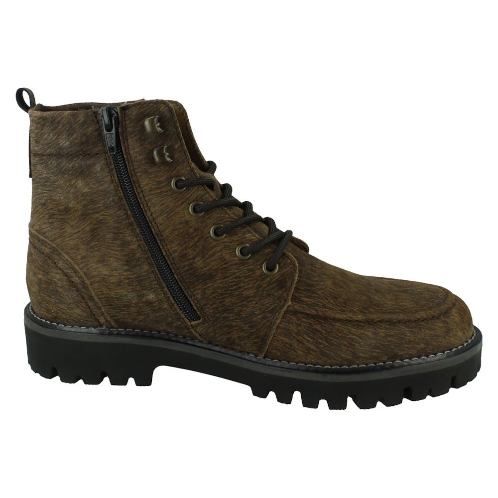 Mens Rieker Suede Leather Lace Up & Zip Extra Width Casual Ankle Boots: 30414 - Picture 7 of 10