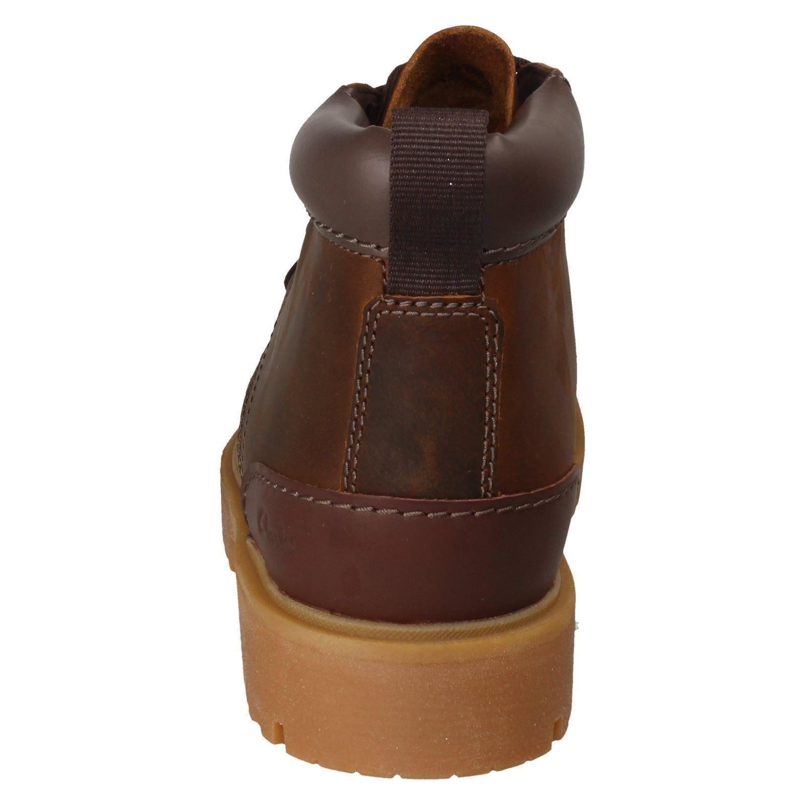 Mens Clarks Leather Lace Up Ankle Boots Rossdale Mid - Picture 8 of 19