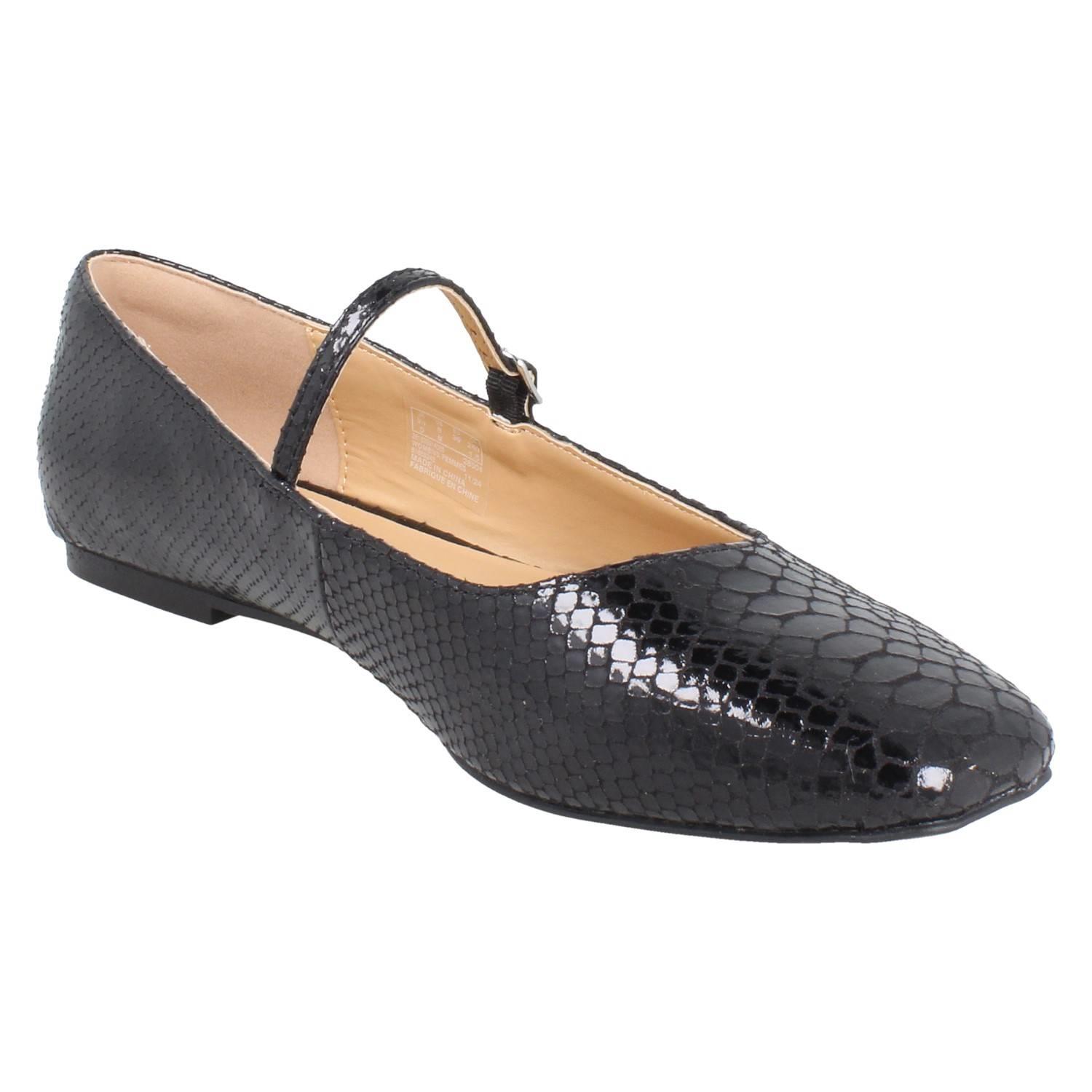 Bailarinas De Dama Clarks Con Punta Cuadrada De Textil Y Hebilla *Emelina Gem* - Imagen 8 de 19