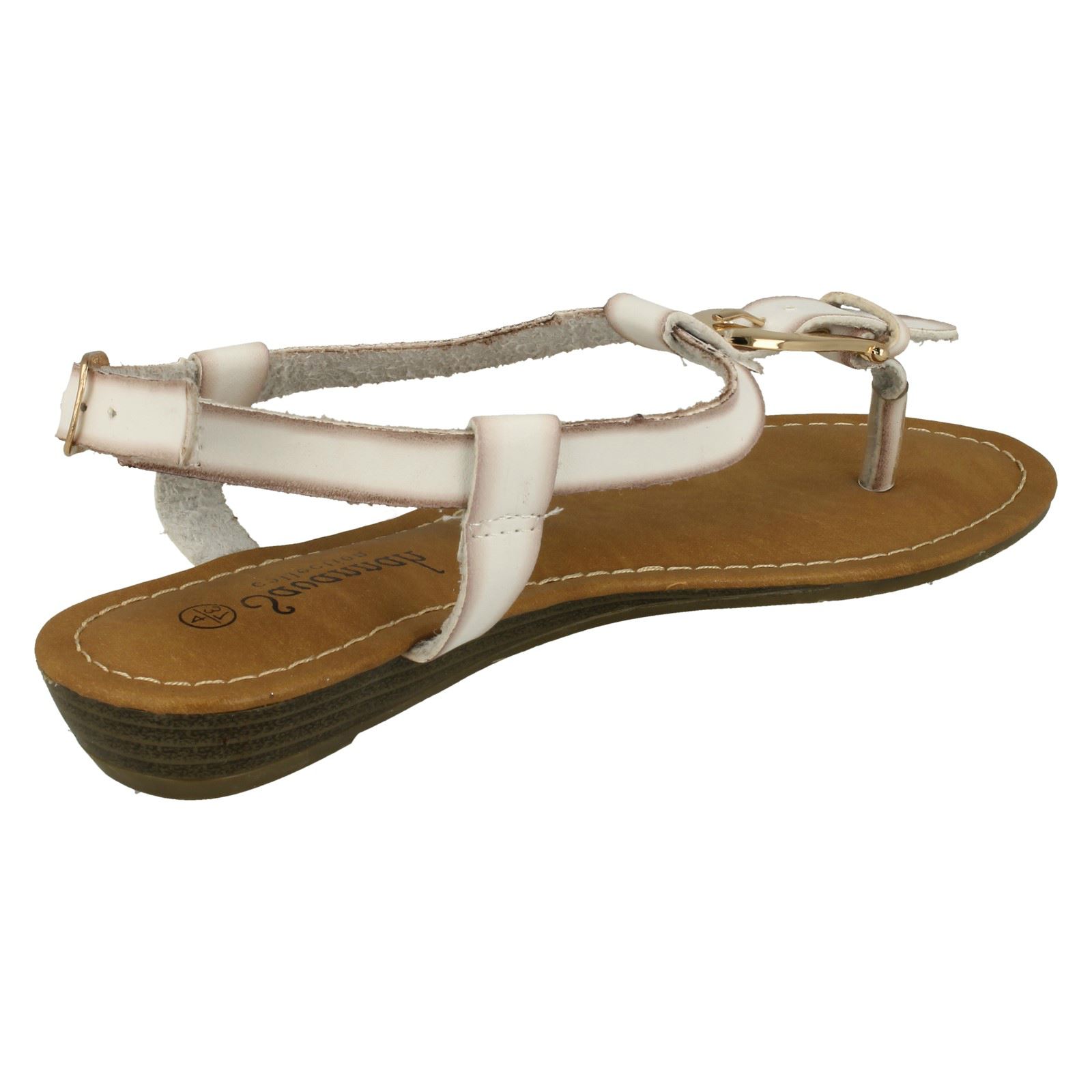 Ladies Savannah Wedge Toe Post 'Sandals' - Picture 24 of 28