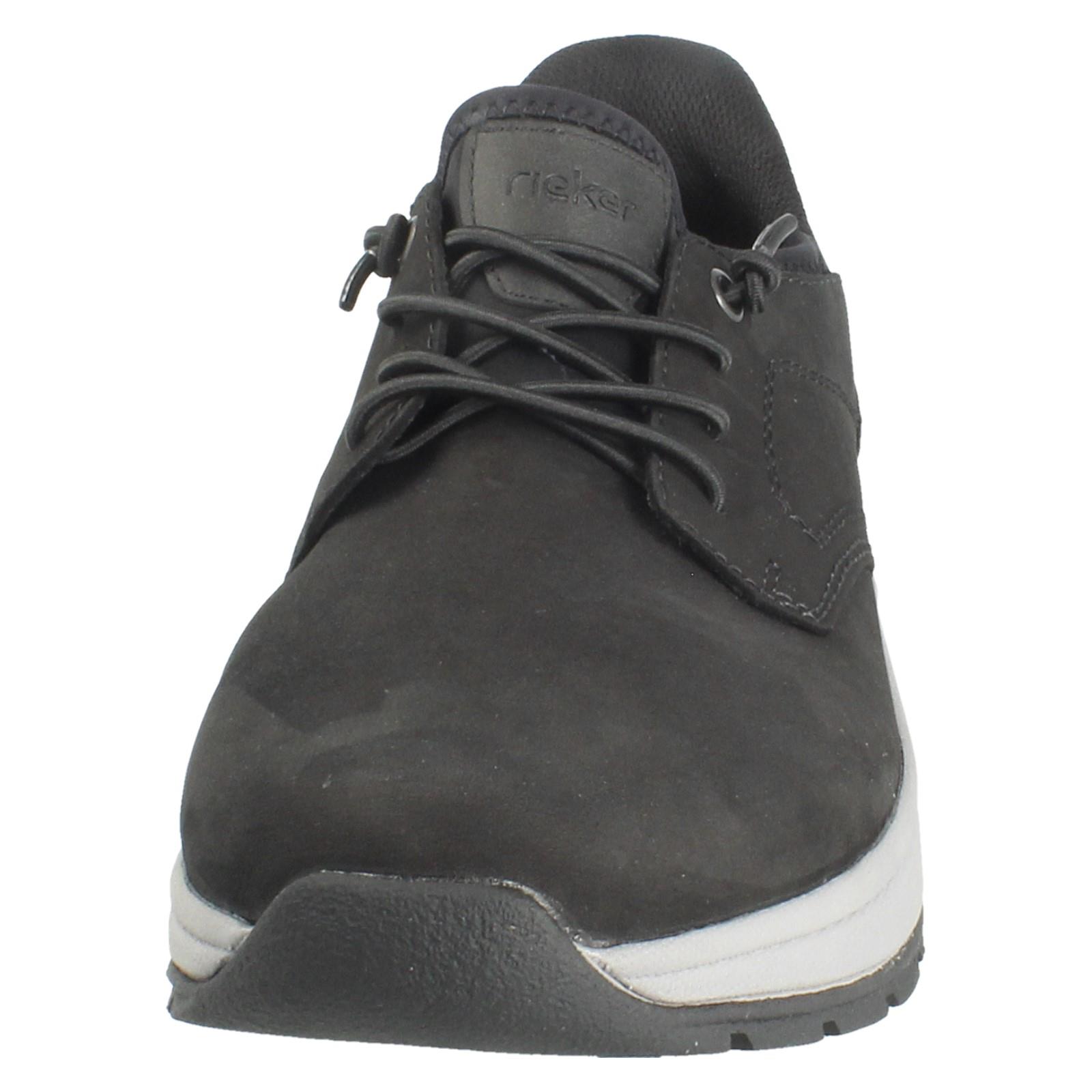 Mens Rieker Extra Wide Elasticated Lace Casual Suede Shoes 11050 - Picture 9 of 19