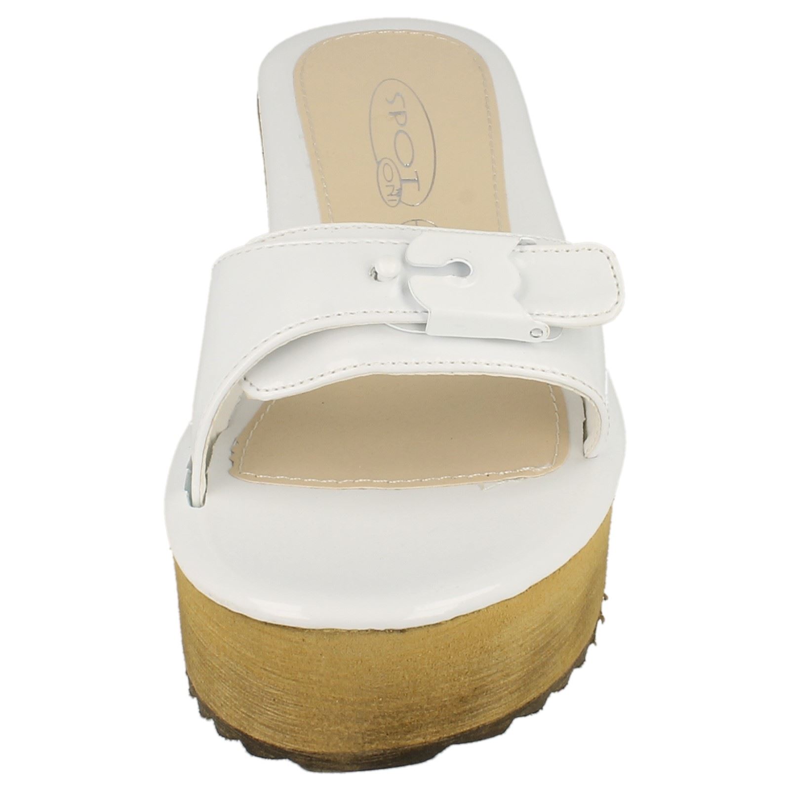 Ladies Spot On Mid Flatform 'Mule' | eBay