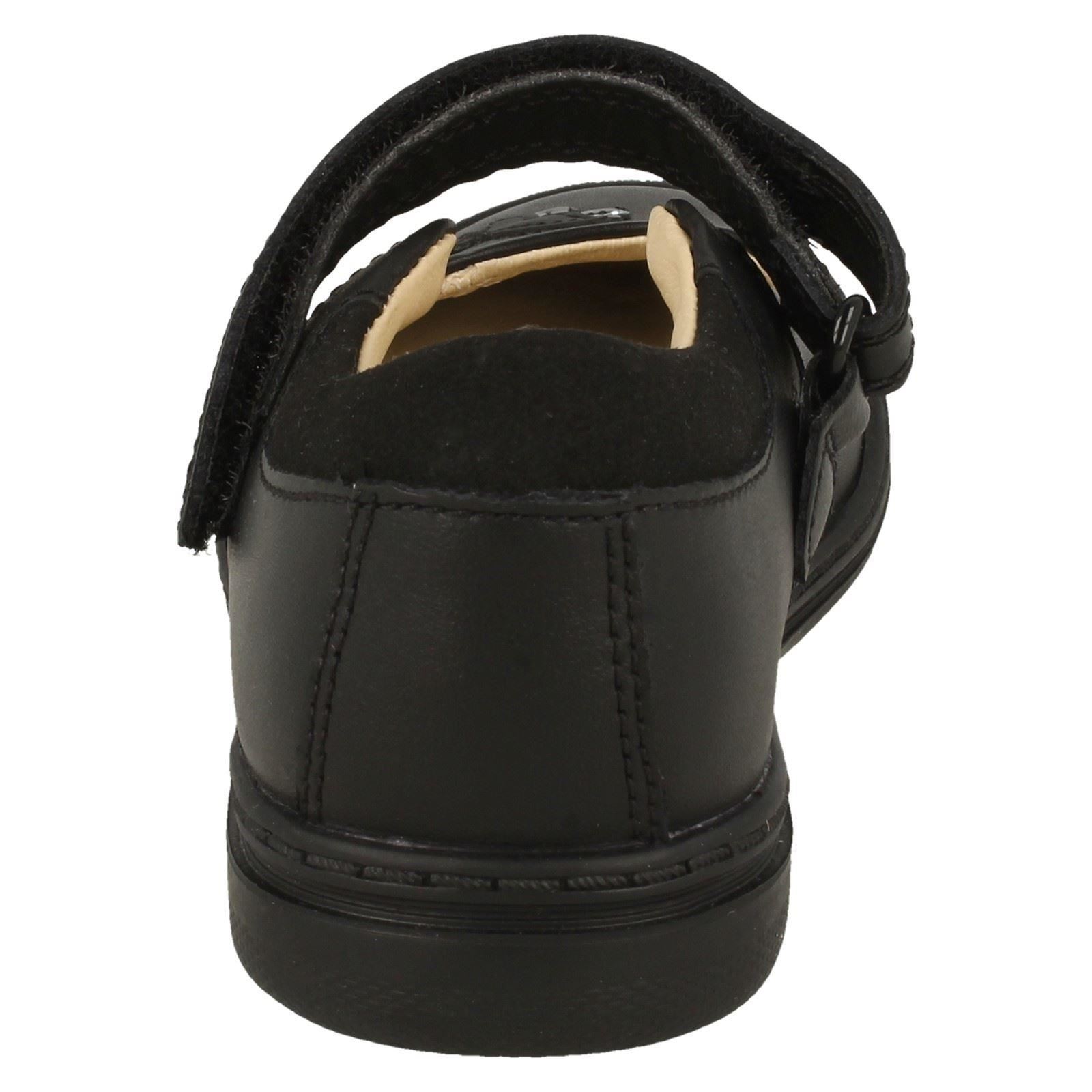 Niñas Clarks Smart Butterfly Detallado Zapatos Escolares Scooter Margarita - Imagen 5 de 20
