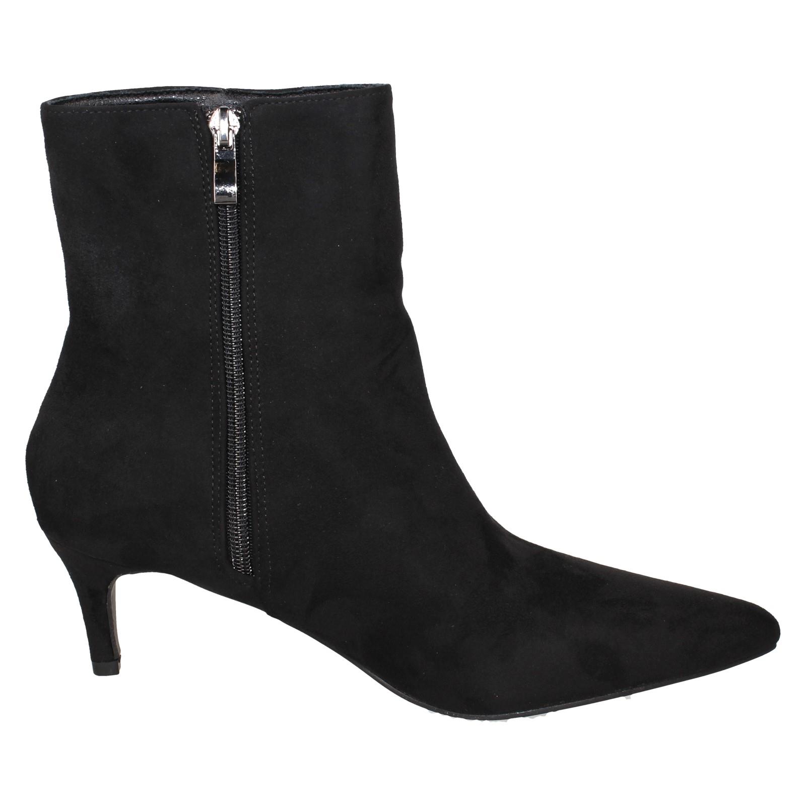 Ladies Collection Mid Heel Pointed Toe Ankle Boots 'F5R1222' - Picture 7 of 19