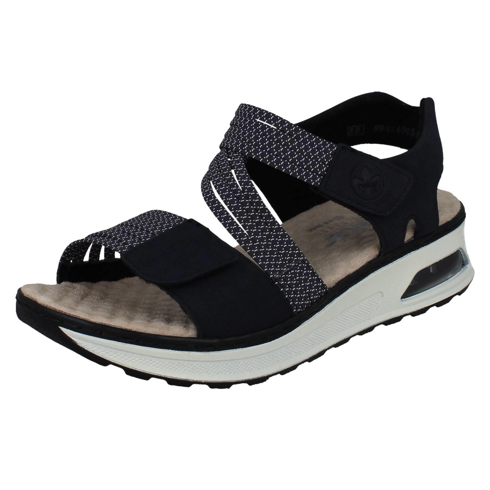 Sandalias Deportivas De Dama Rieker De Ajuste Amplio Con Elástico Y Cuña *65671* - Imagen 2 de 10