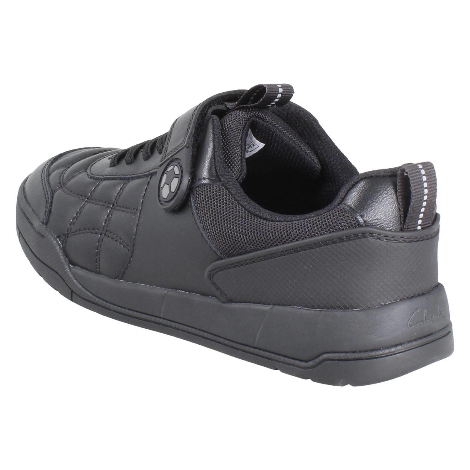 Jungen Clarks Gestepptes Leder Fußball Inspiriert Schulschuhe: Laser Kreuz - Bild 14 von 19
