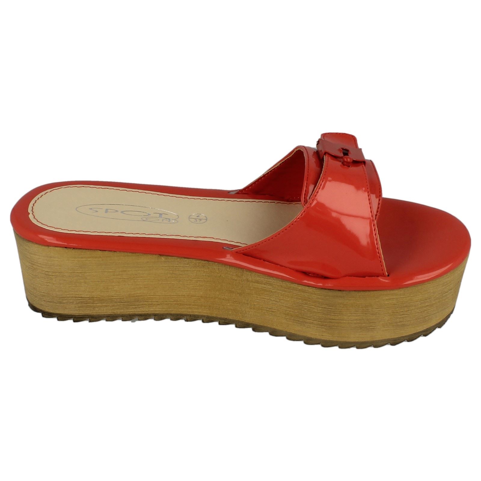 Ladies Spot On Mid Flatform 'Mule' | eBay