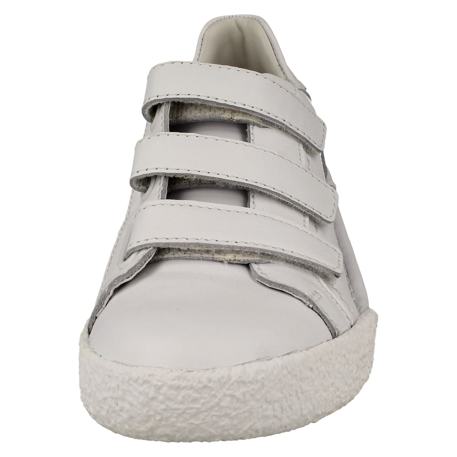 Ladies Clarks Leather Hook & Loop Casual Everyday Trainers Shoes CraftCup Strap - Picture 18 of 19