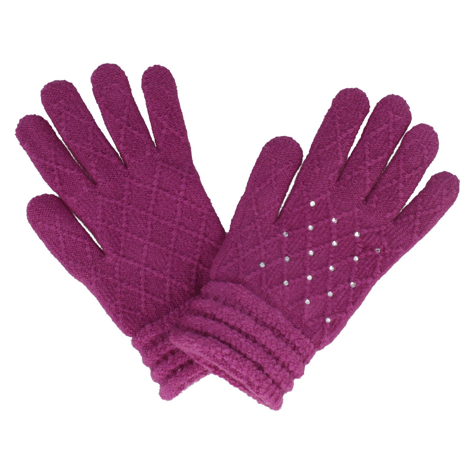Ladies Foxbury RJM Gloves With Diamantes 'GL536' - Picture 10 of 11