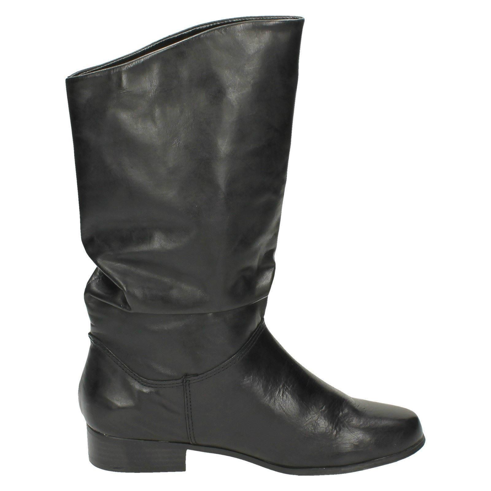 ladies calf length boots