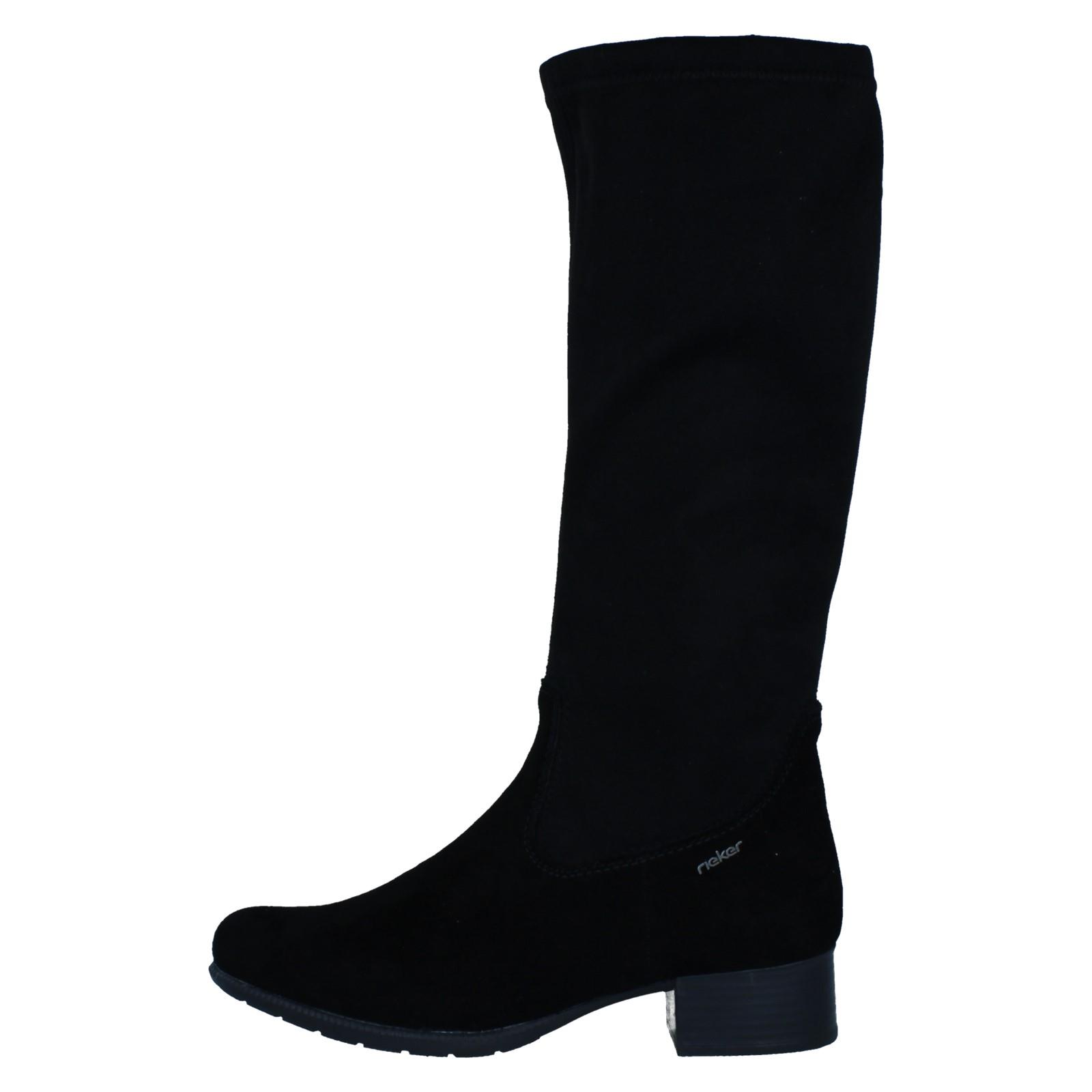 Ladies Rieker Knee High Boots With Fleece Lining '78654' - Picture 9 of 10