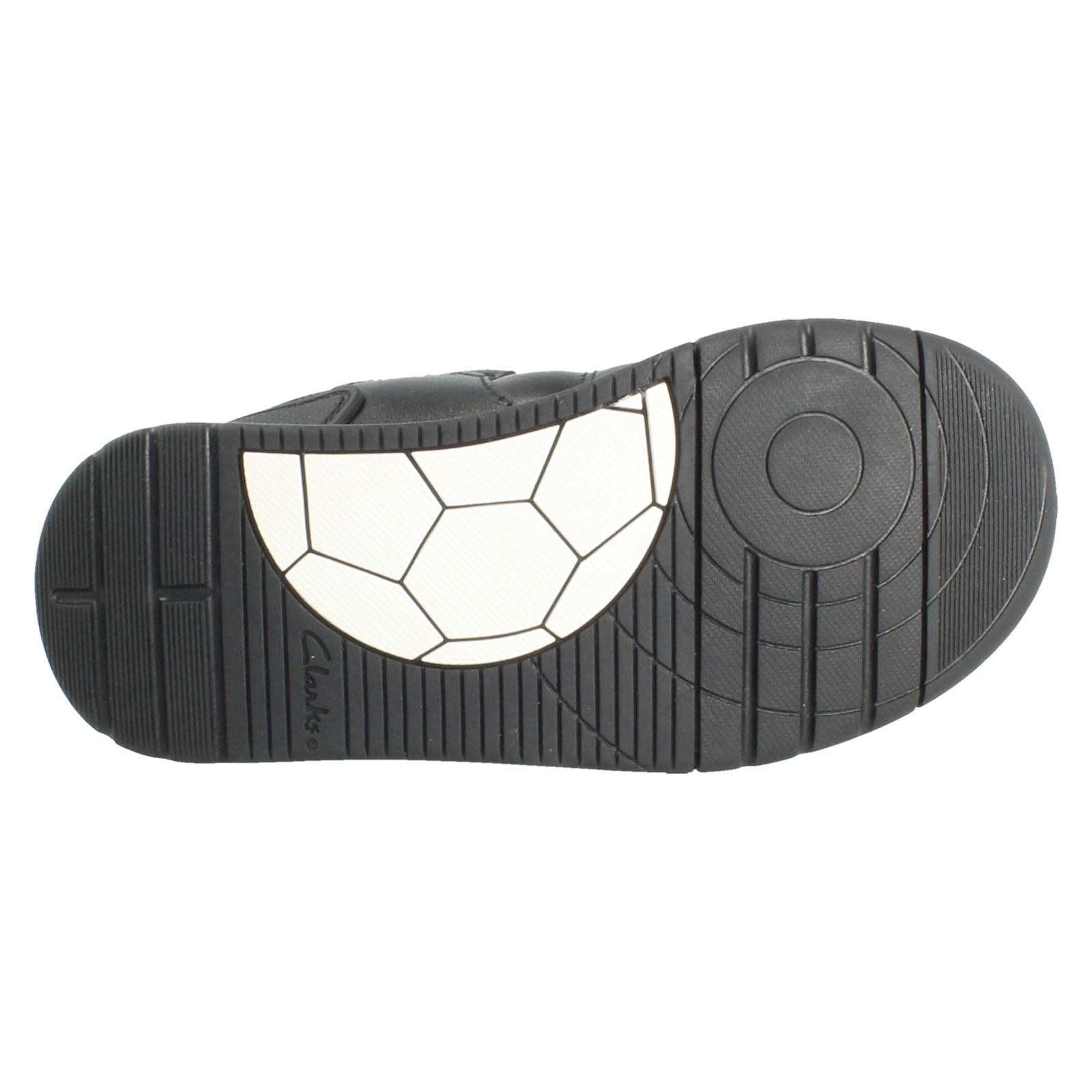 Jungen Clarks Gestepptes Leder Fußball Inspiriert Schulschuhe: Laser Kreuz - Bild 10 von 19