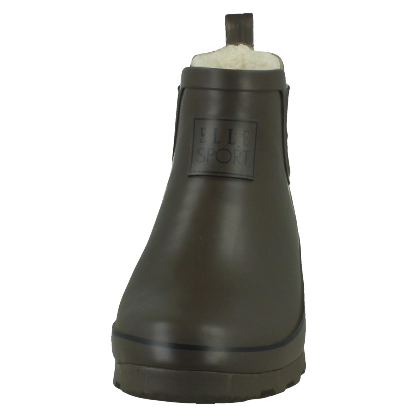 Mujer ELLE SPORT Tobillo Wellington Botines con Cálido Forro de Piel 'X1r277' - Imagen 9 de 11