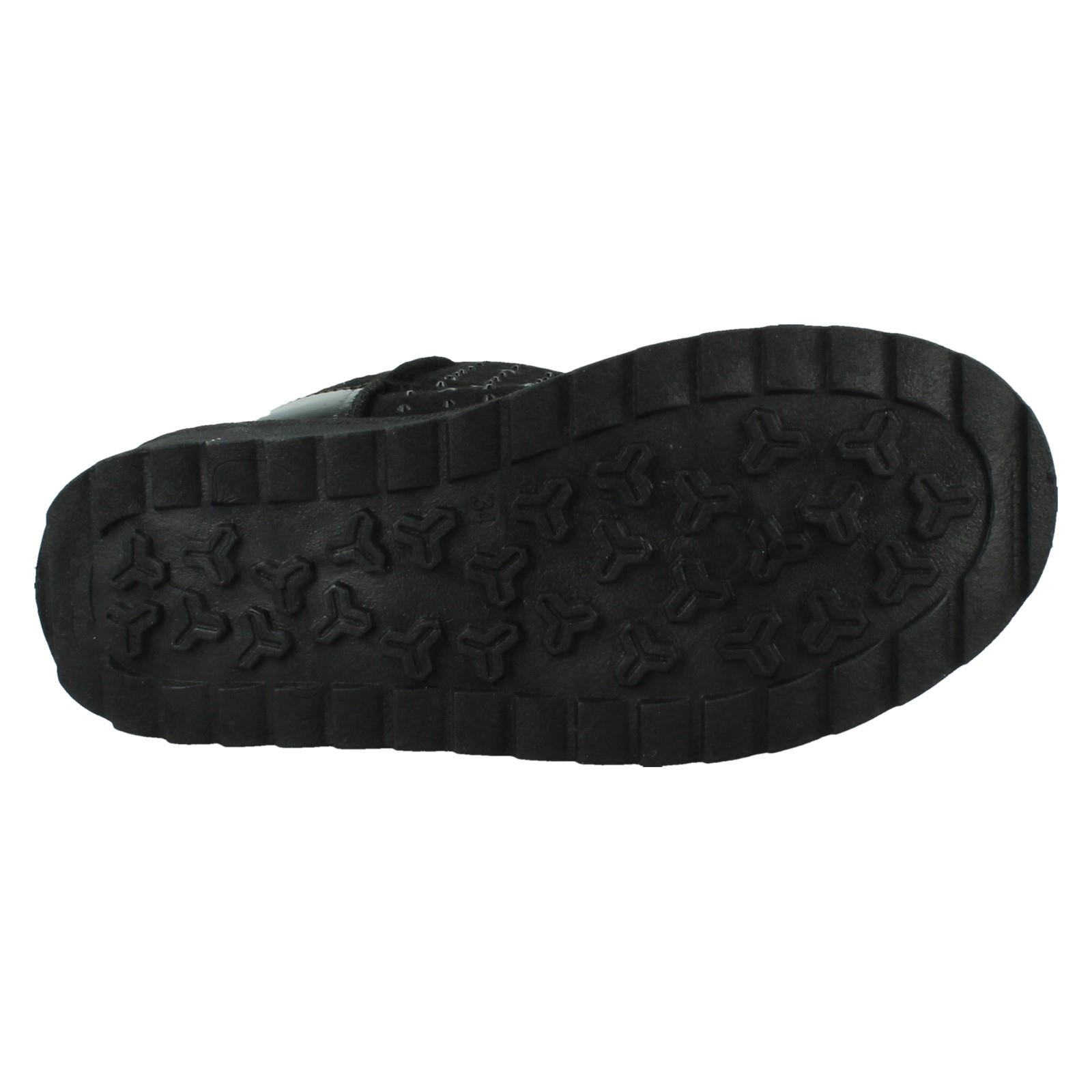 Girls Pineapple Casual Warmlined Comfy Boots With Star Stud Detailing H4R200 - Picture 10 of 19