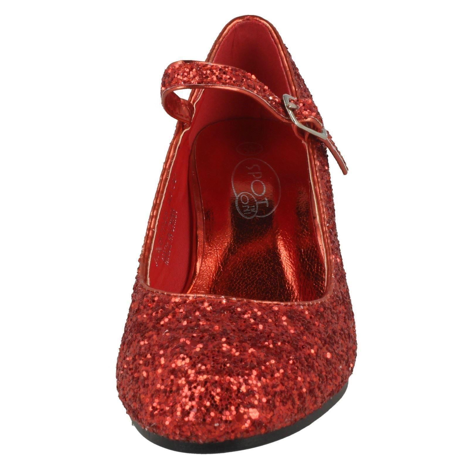 Girls Spot On Heeled Sparkly Dolly Shoes eBay