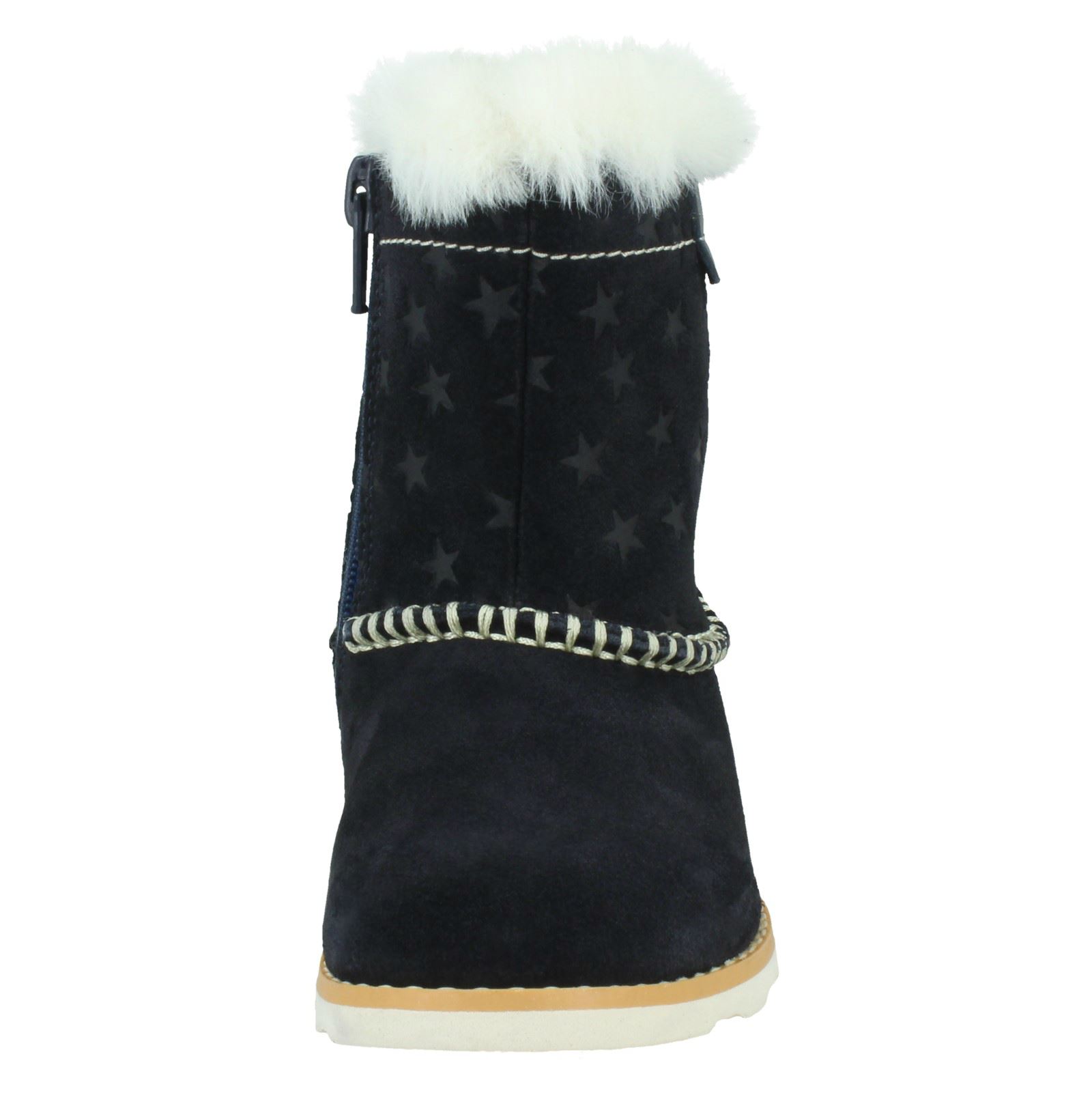 Niñas Clarks Informales con Cremallera Calentadas Botas Corona Piper - Imagen 14 de 28