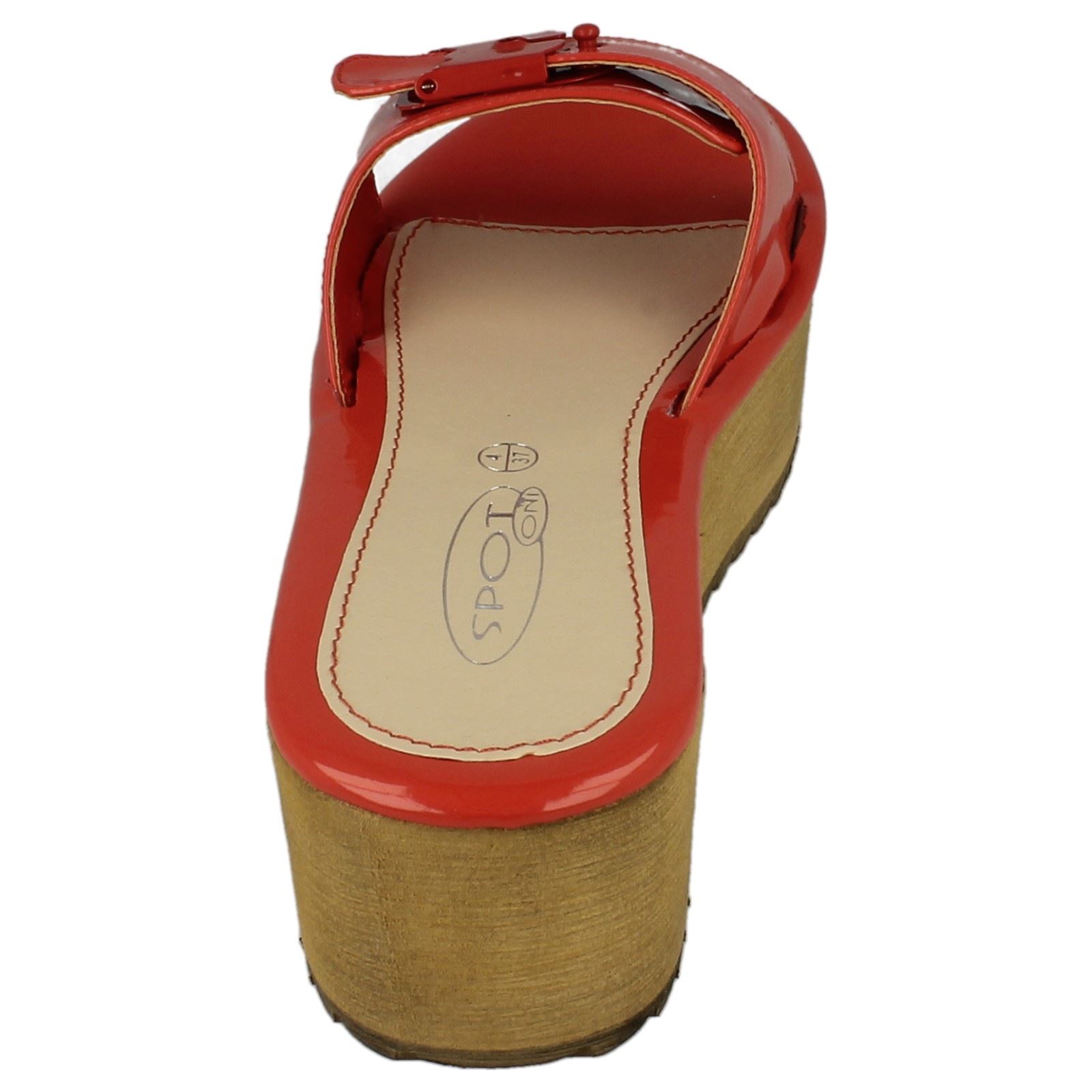 Ladies Spot On Mid Flatform 'Mule' | eBay