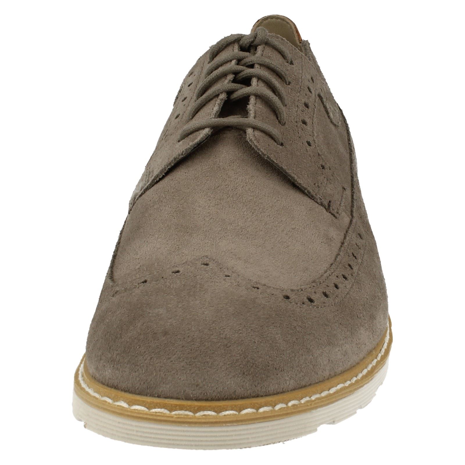 clarks suede brogues